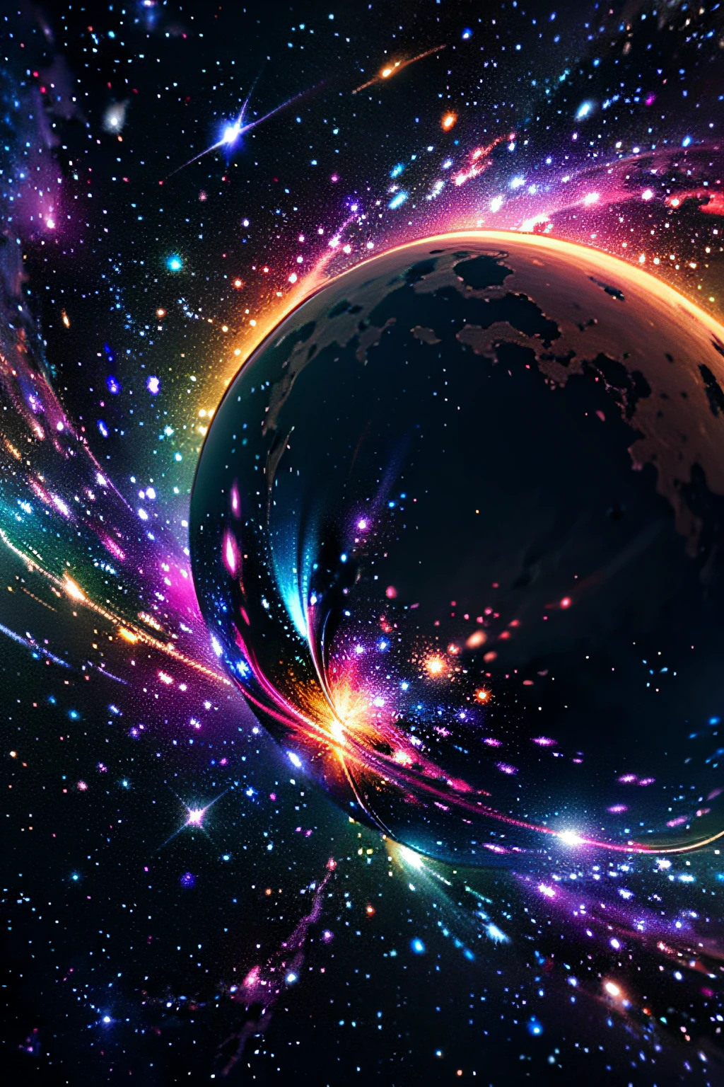 (extremely detailed CG unity 8k wallpaper,masterpiece), a magnificent and awe-inspiring universe in explosion, bursting with vibrant shades of purple and violet, bathed in brilliant illumination,(anime art style:1.2,masterpiece:1.1) portraying the beauty of the cosmos with unparalleled detail and precision!