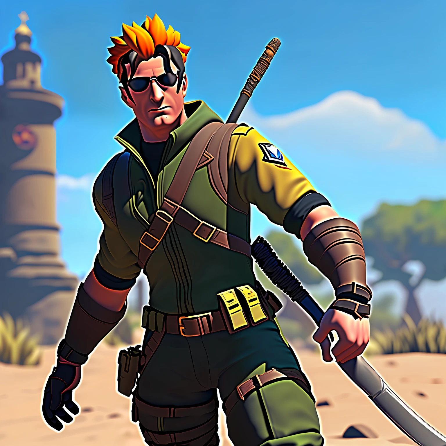 Commando Spitfire Set:

Commando Spitfire
Double Agent Evelynn
Battlehawk
Sub Commando Jonesy
Survivalist Jonesy