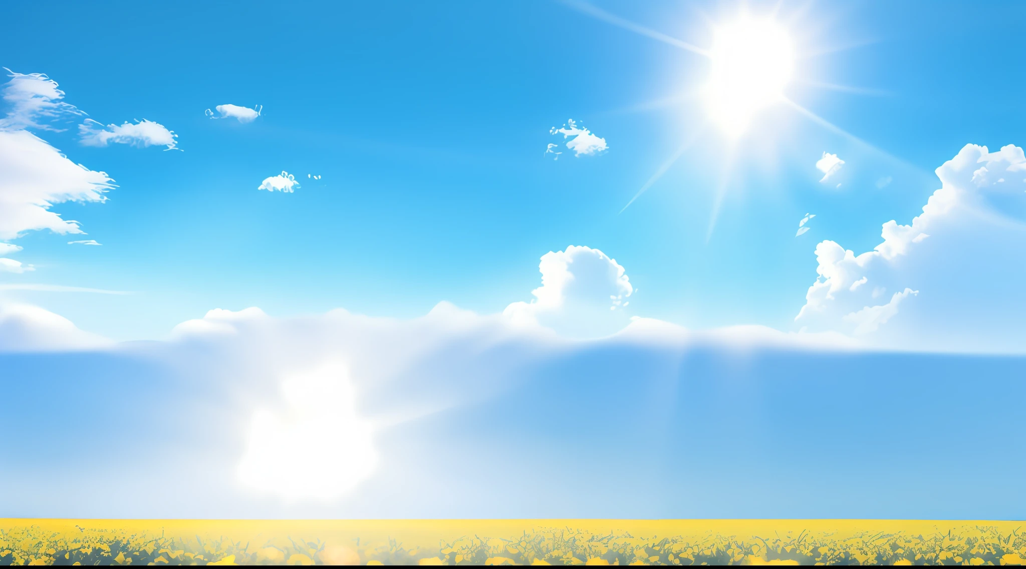 (imagem altamente detalhada), (obra-prima), sunny sky background, blue sunny sky, bright sunny day blue sky, bright sunny summer day, sunny clear sky, sunny sky light, blue sky background, light blue sky, sunbeams blue sky, vibrant blue sky background, light blue sky with clouds, visible sky and sunny atmosphere