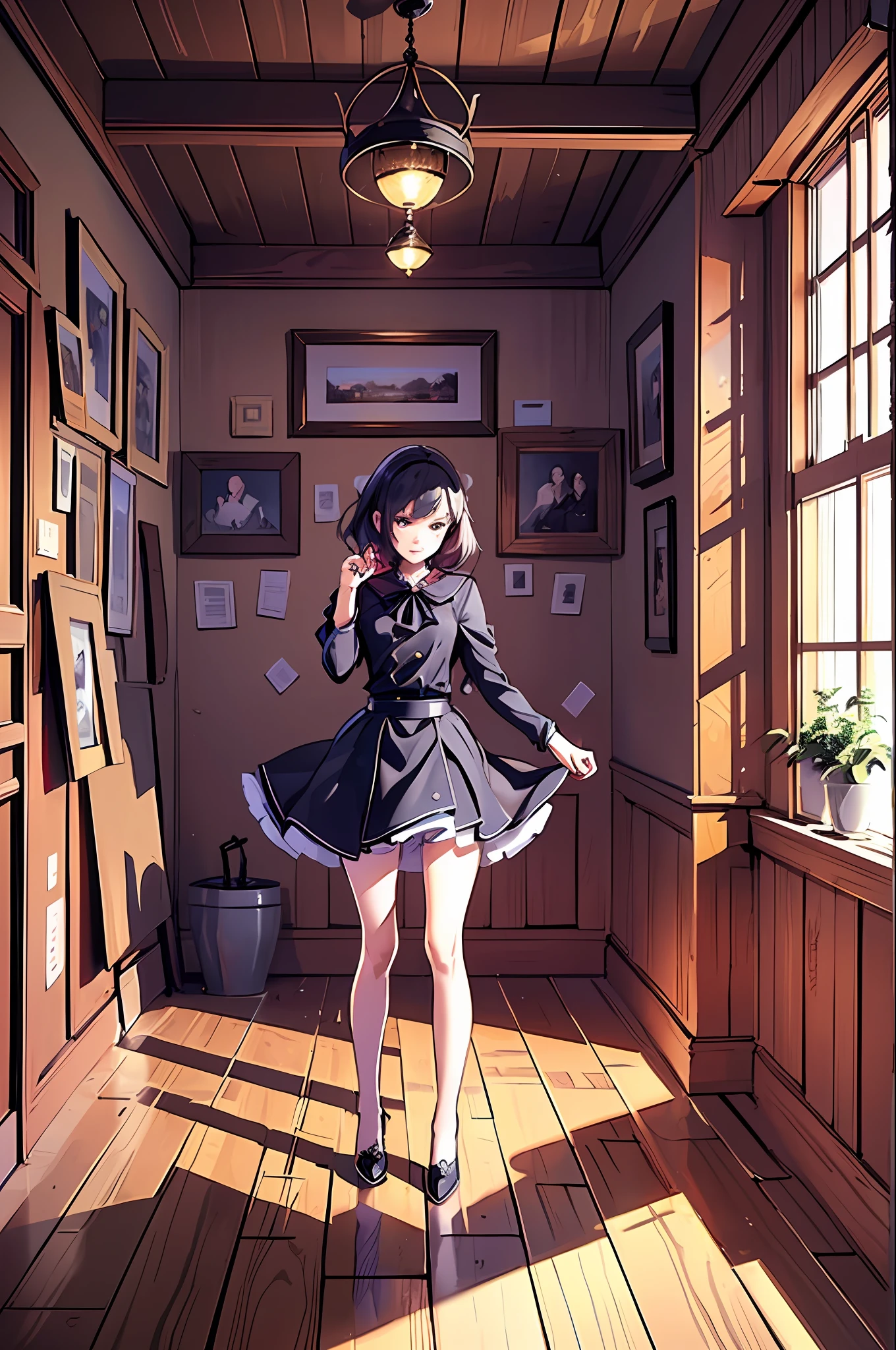 Petite girl, (((night, realistic light, best quality, 8k, masterpiece)) (witch), indoor, wooden hut, (magic) ultra-realistic, anatomical, elegant, beautiful background, best quality, masterpiece, best illustration ever, very delicate and beautiful, very elaborate wallpaper, (realism, photo) - realistic) amazing, exquisite details, masterpiece, best quality, official art, highly detailed details, Unity wallpaper, miraculous moments of life, fantastic visual depiction, pro effects, li, 13beautiful girl, full body