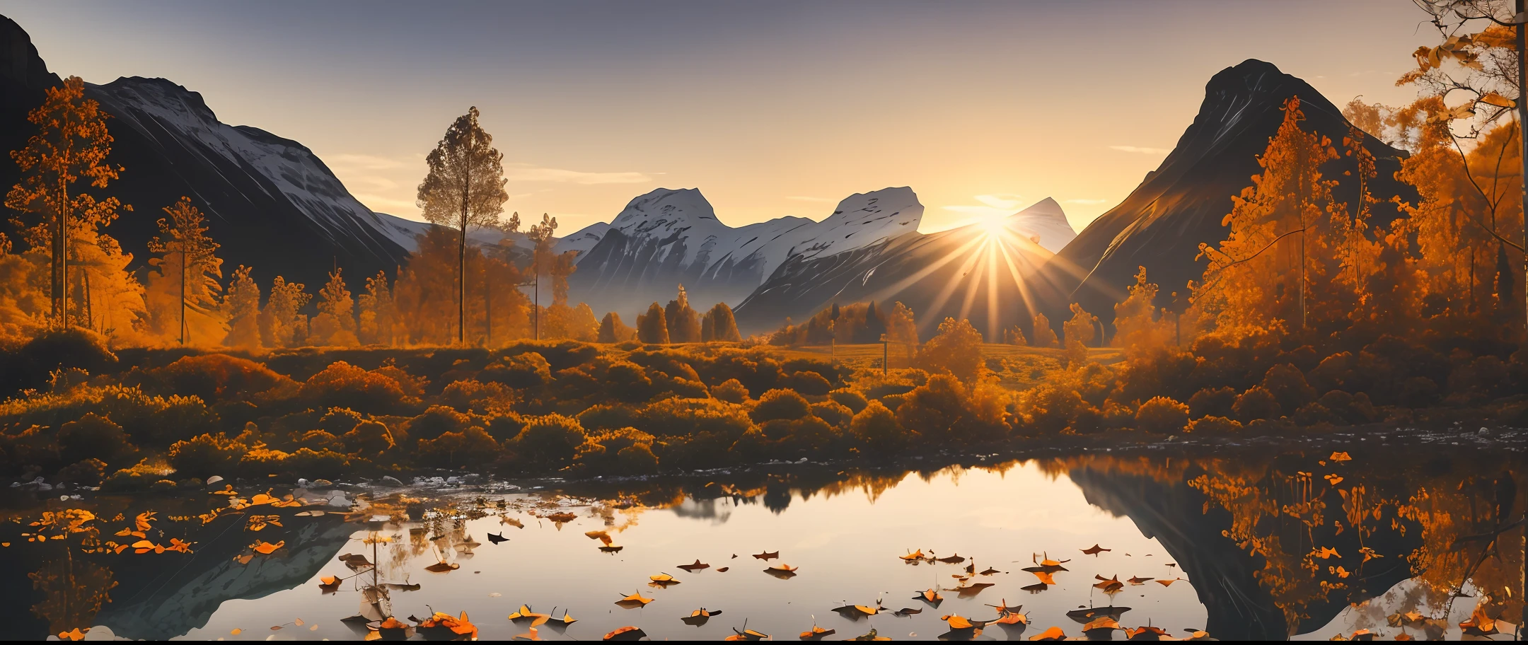 Papel de parede, montanhas, sol