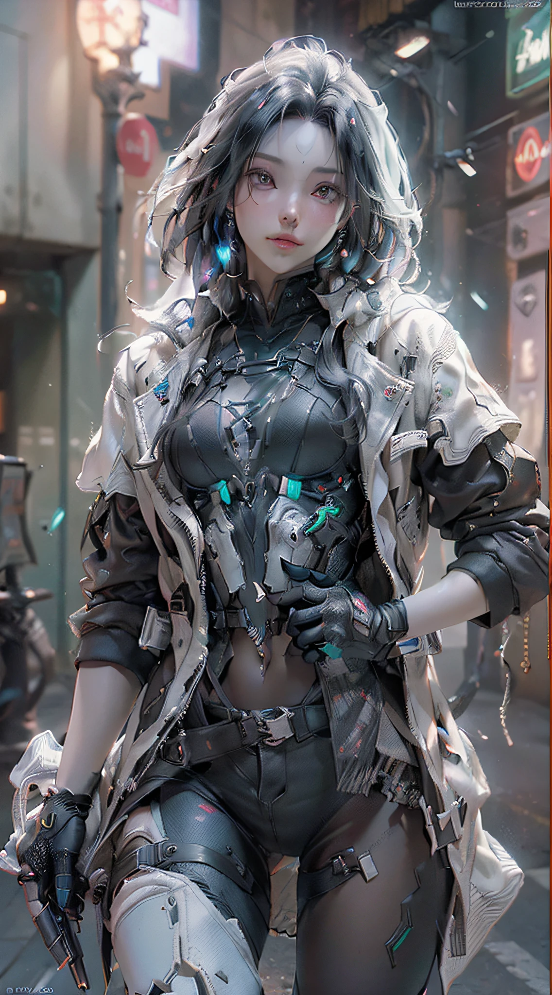 (Best Quality), ((Masterpiece), (Detail: 1.4), 3D, A Handsome Cyberpunk Male Figure, HDR (High Dynamic Range), Ray Tracing, NVIDIA RTX, Super-Resolution, Unreal 5, Subsurface Scattering, PBR Textures, Post Processing, Anisotropic Filtering, Depth of Field, Maximum Sharpness and Sharpness, Multi-layer Textures, Albedo and Highlight Maps, Surface Coloring, Accurate simulation of light-material interactions, perfect proportions, Octane Render, two-color light, large aperture, low ISO, white balance, rule of thirds, 8K RAW,