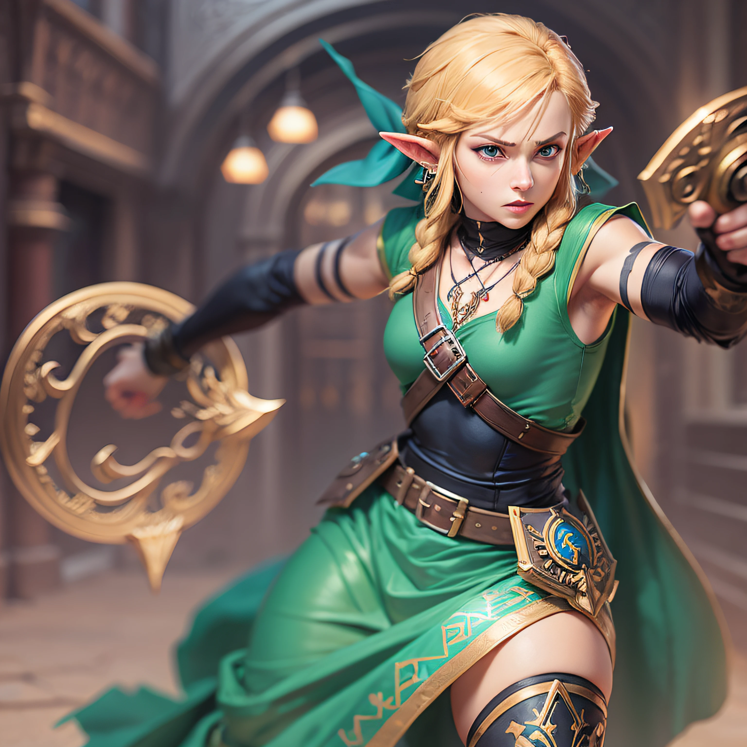 Link, de Zelda, In fateful poses of Stret Fighter 2