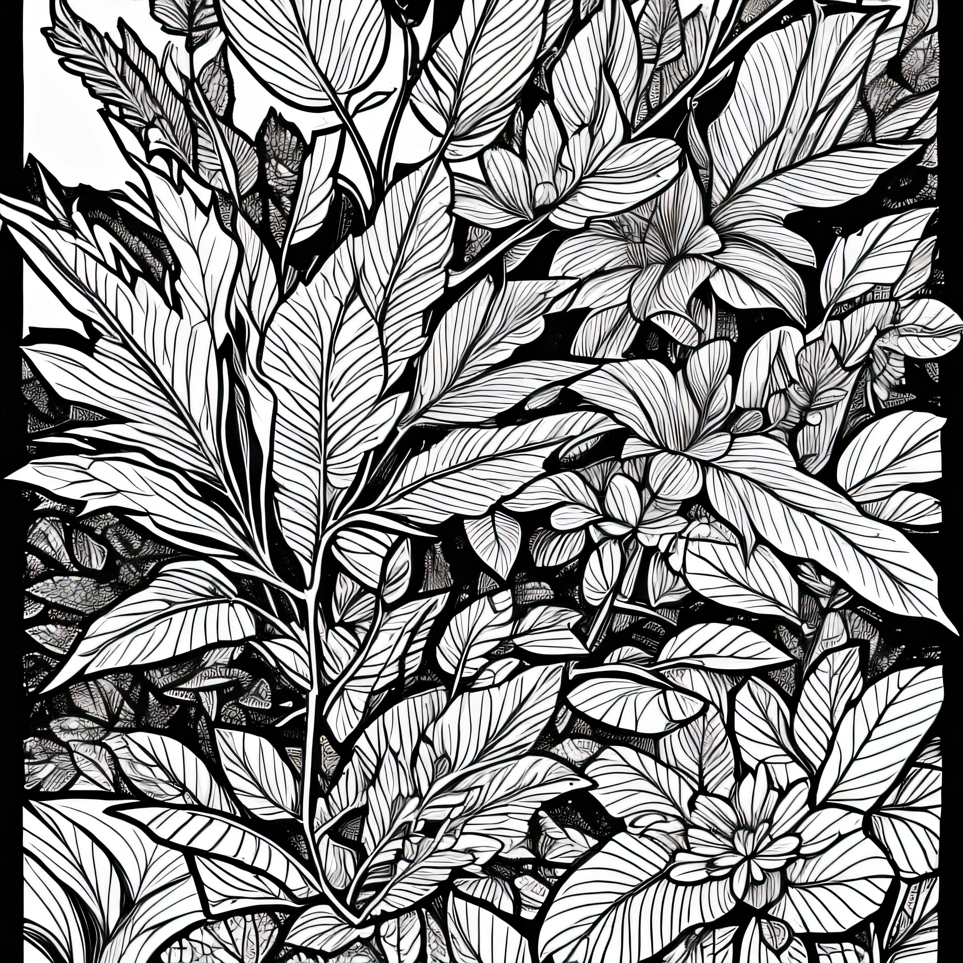 linework，foliage，textured --auto