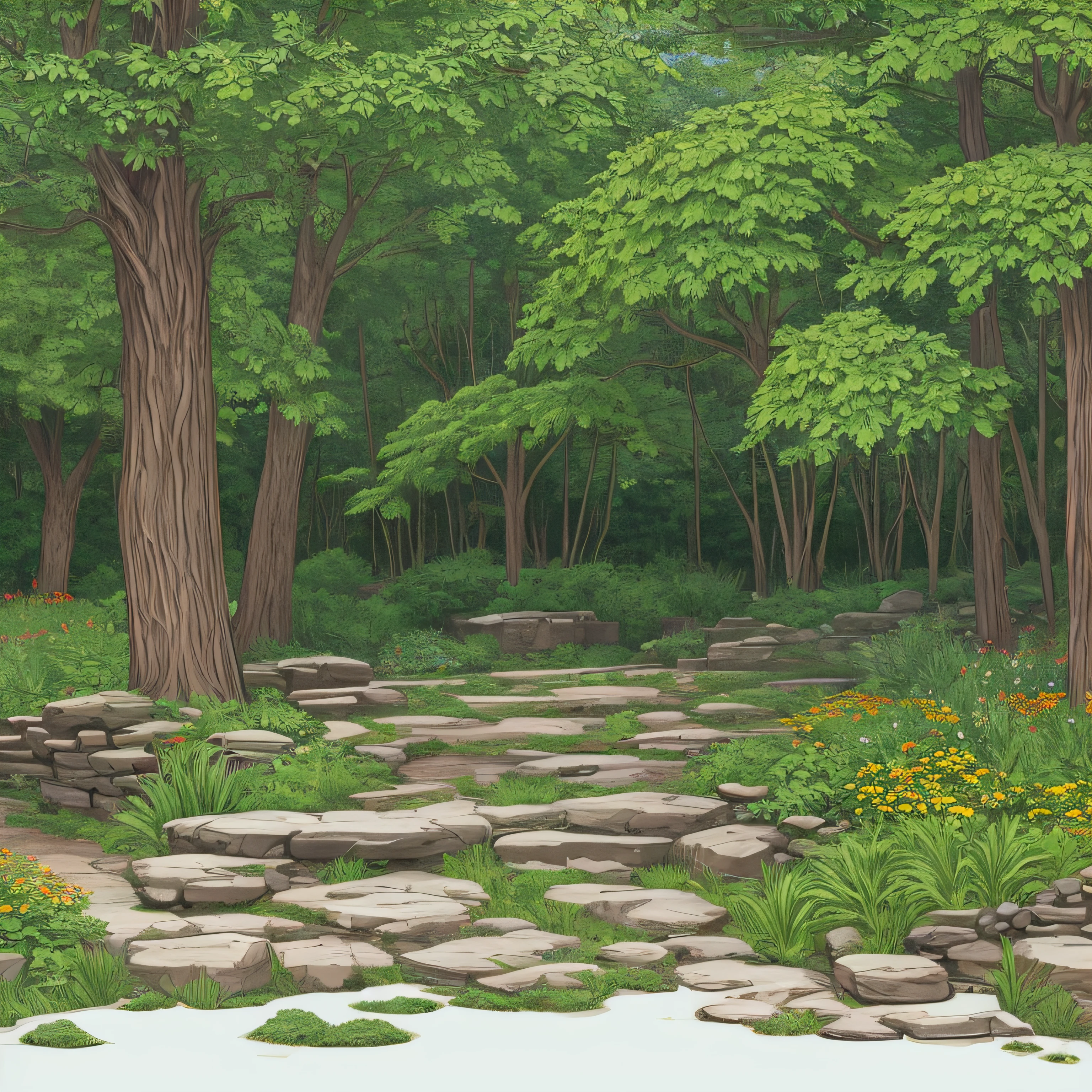 linework，foliage，textured --auto