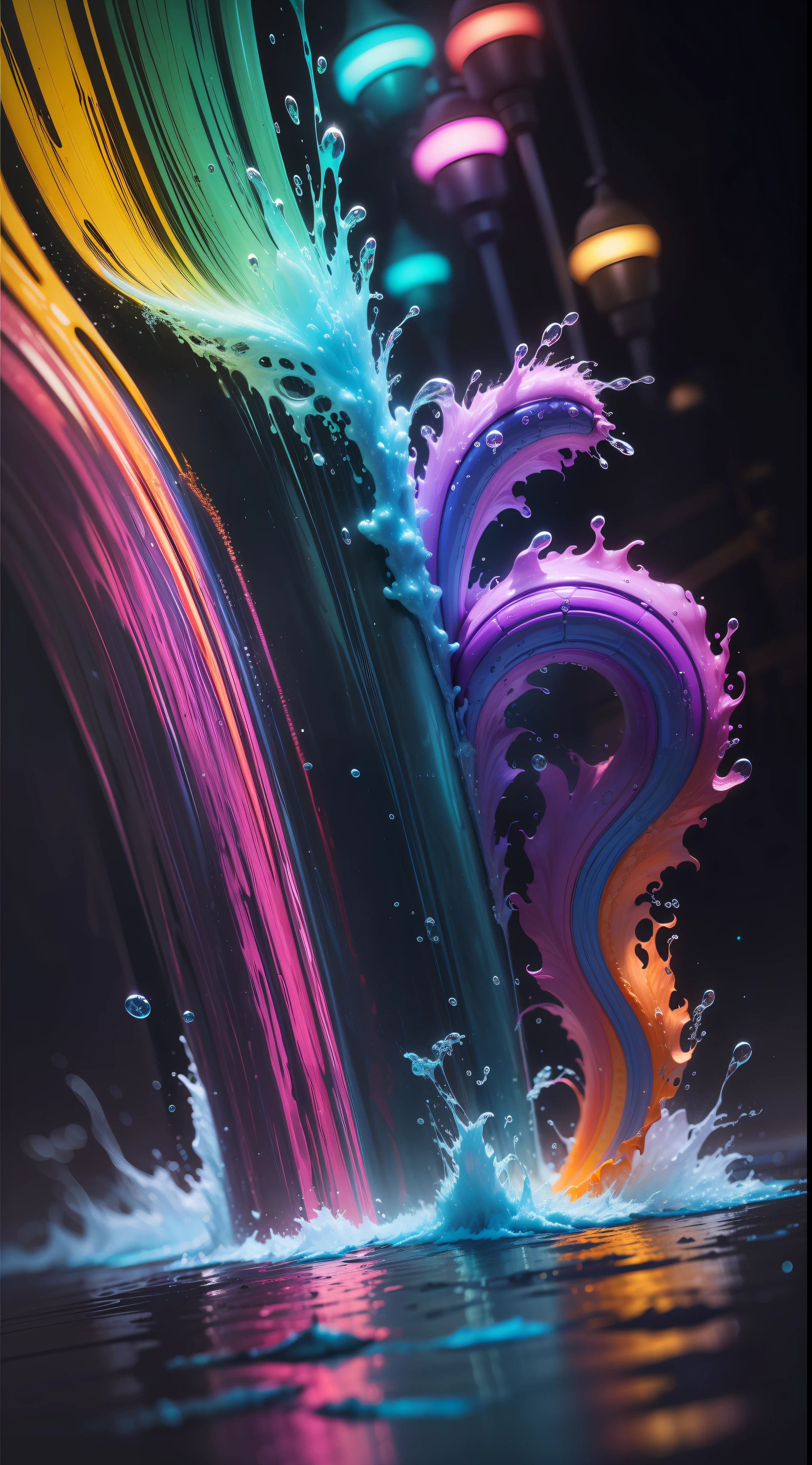 water,colorful,neon,watery,high resolution, high quality,neon color backgrounds