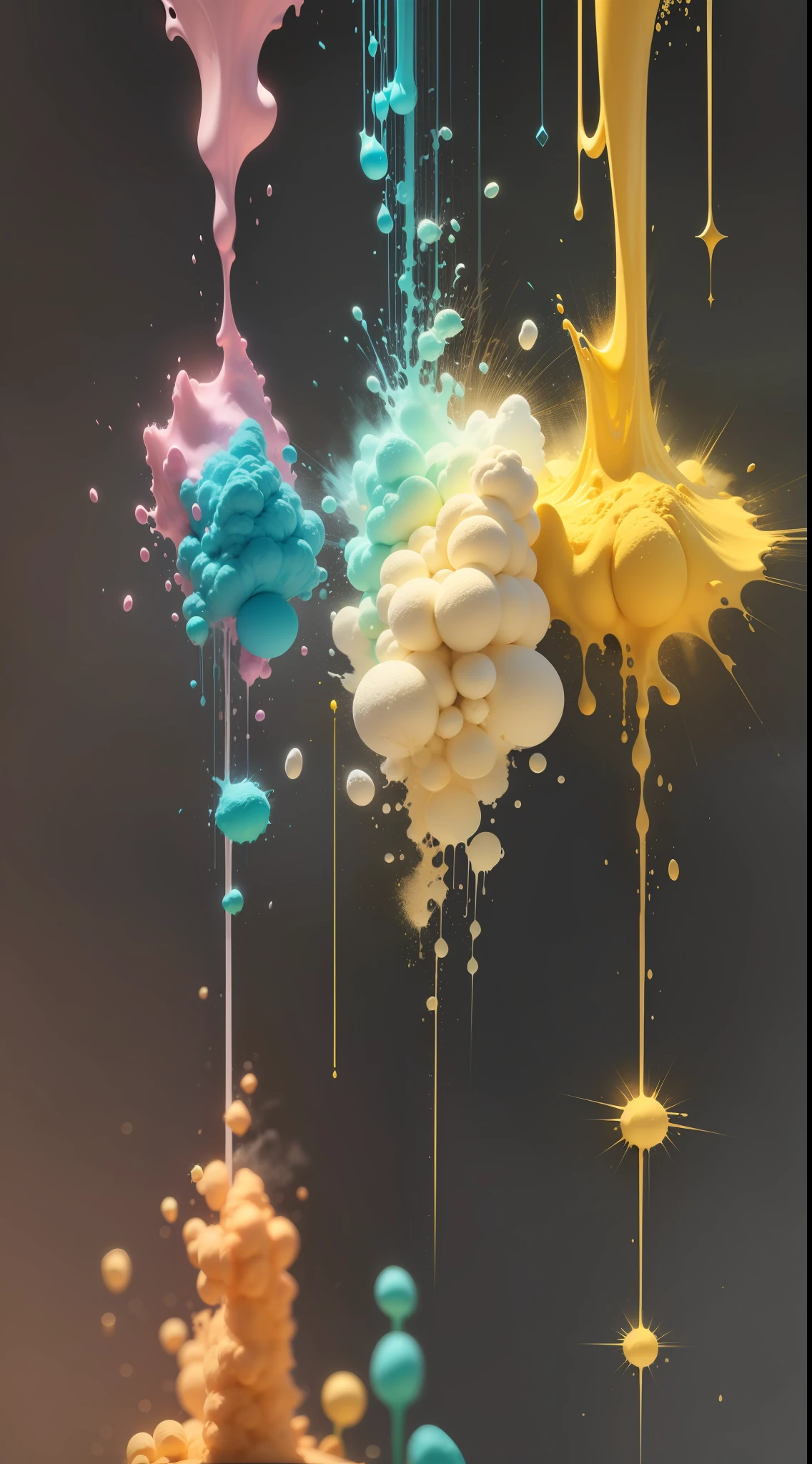 Color powder blasted,colorful powder,powder,neon,powder,high resolution, high quality,dark backgrounds