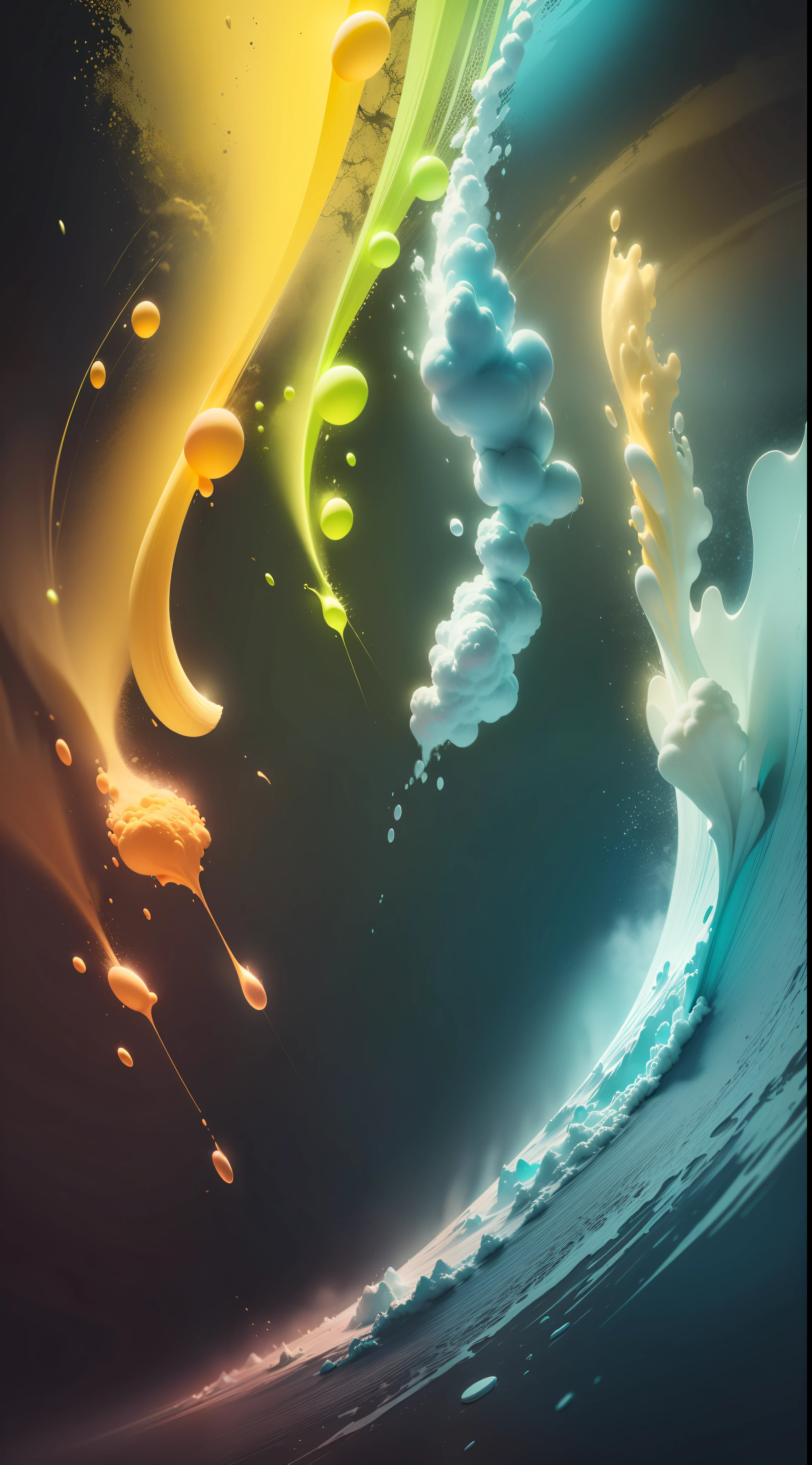 Color powder blasted,colorful powder,powder,neon,powder,high resolution, high quality,dark backgrounds