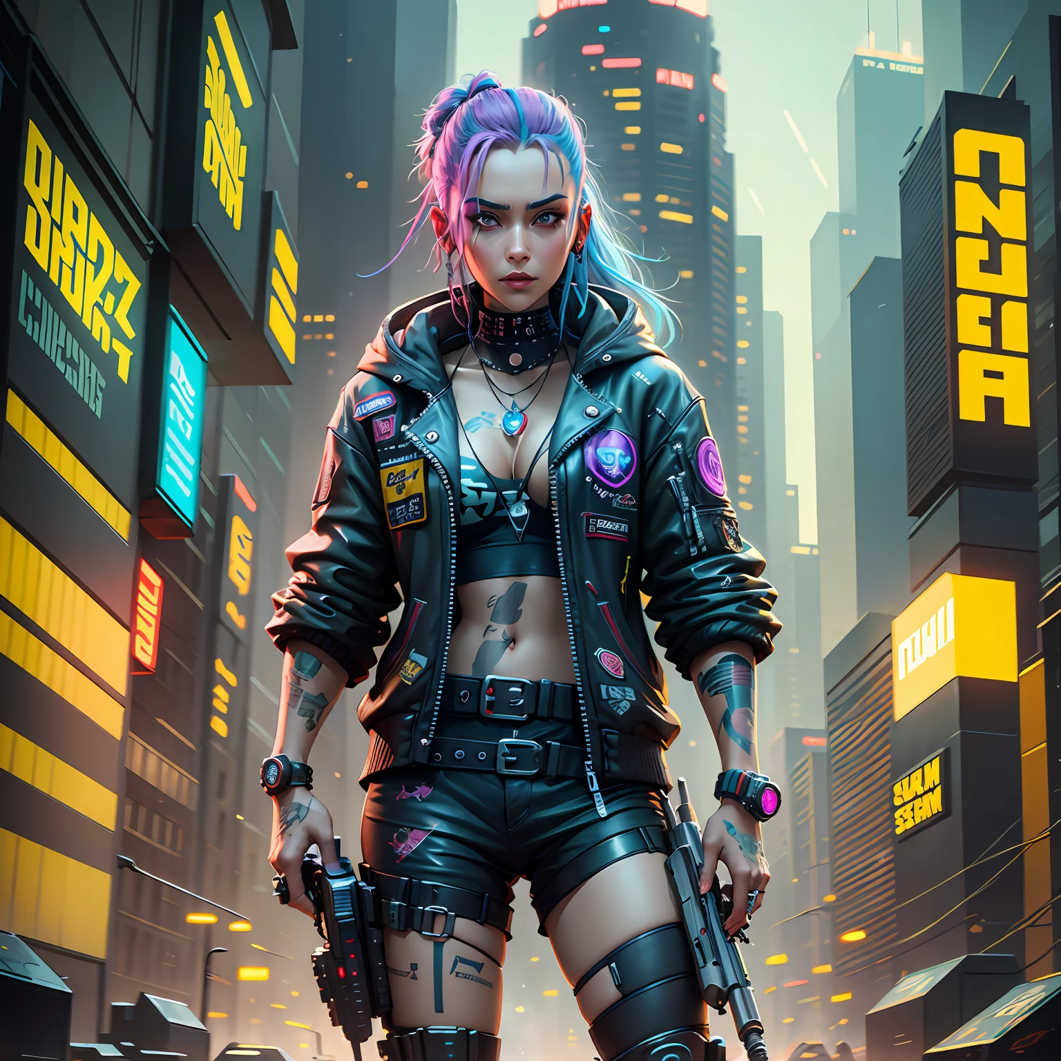 cyberpunk girl --auto