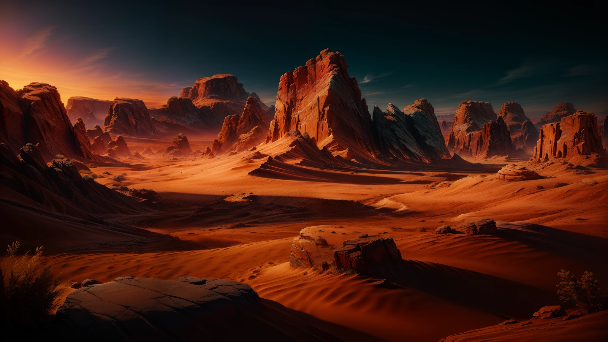 steam, dunes, heat terrain, rocky terrain, rocks, canyon, heat, masterpiece, best quality, (extremely detailed CG unity 8k wallpaper), (best quality), (best illustration), (best shadow)