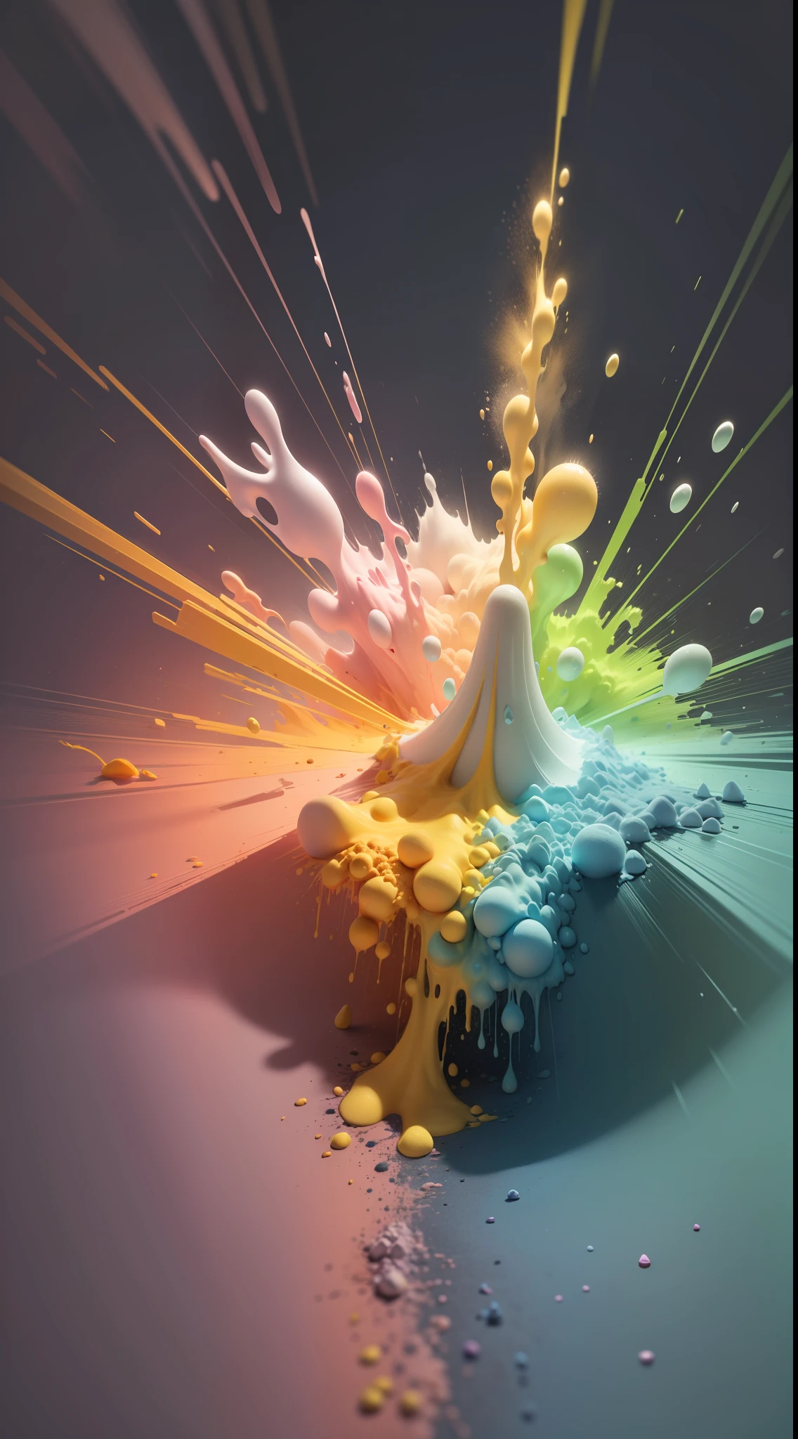 Color powder blasted,colorful powder,powder,neon,powder,high resolution, high quality,dark backgrounds