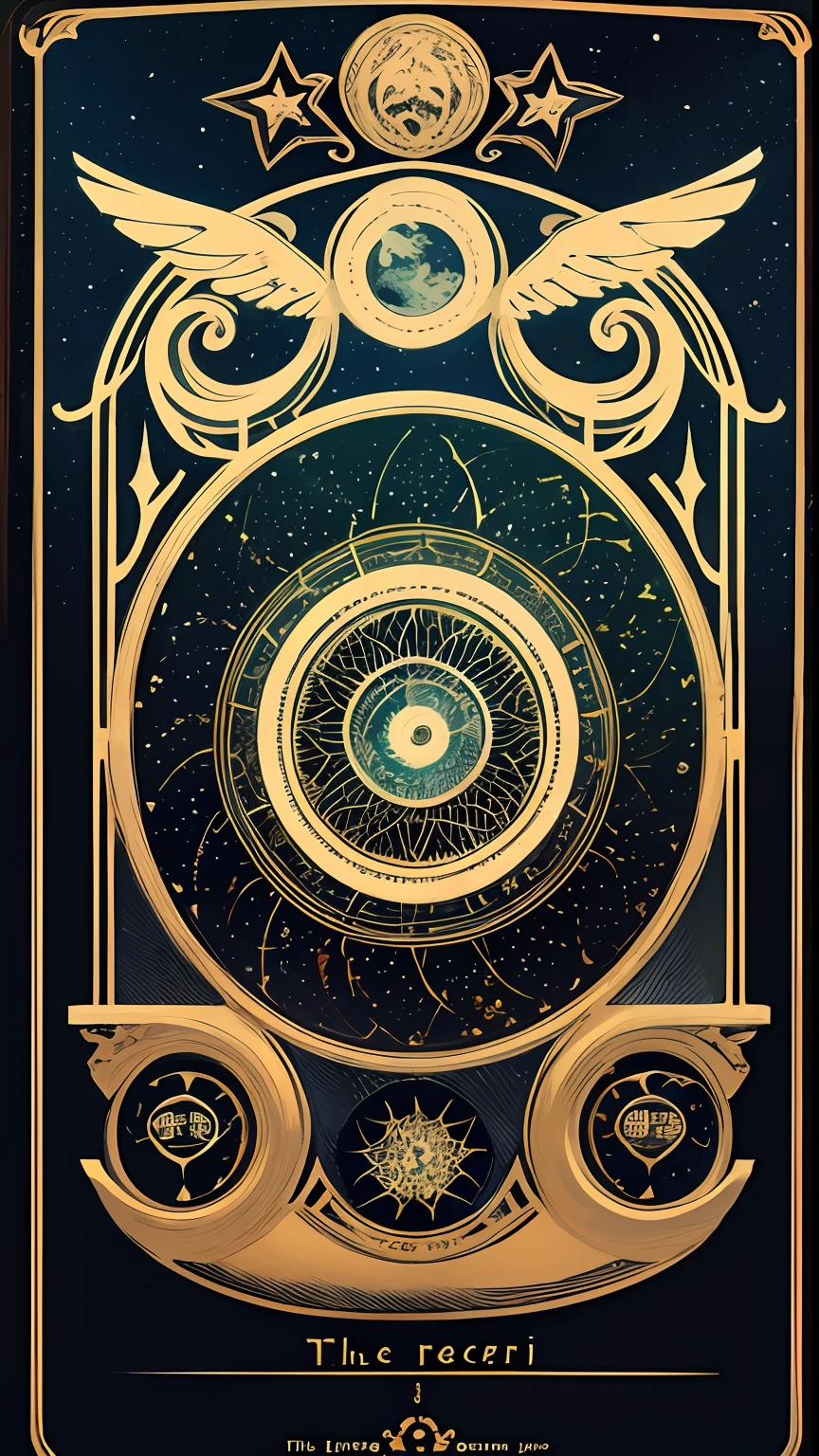 tarot cards,enmaided,(The Masterpiece,premier quality,best qualityt,officlal art,Beauty and aesthetics:1.2),(s fractal art:1.5),the highest detail,超detailded,Soul card,sorai,(blooms),(dynamic streaks),(The tree),(star)