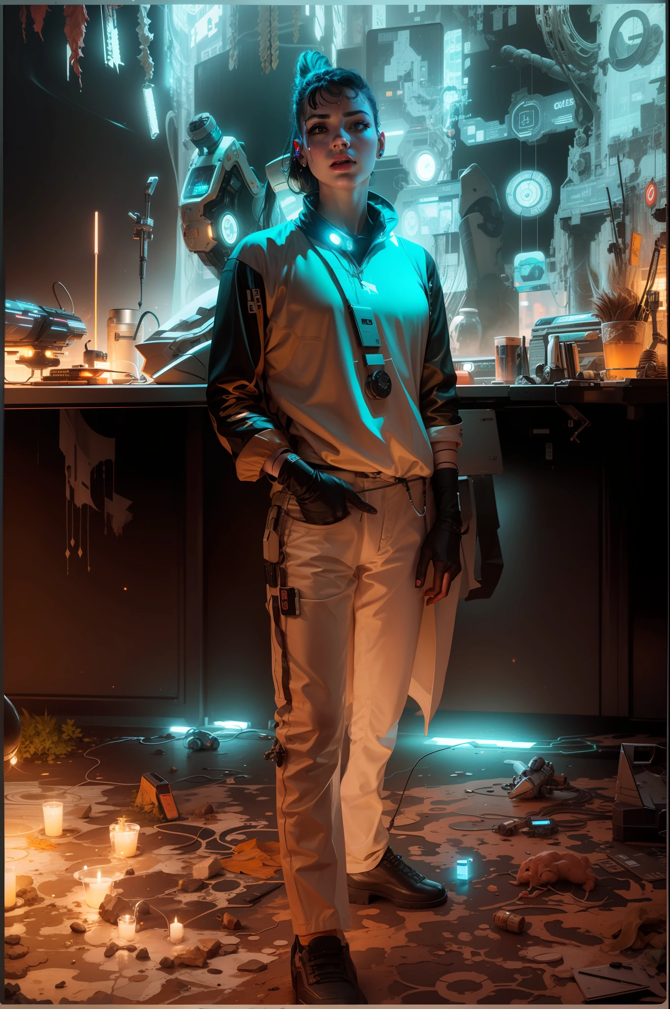 Cyber punk smart futuristic technology, realistic, 8k