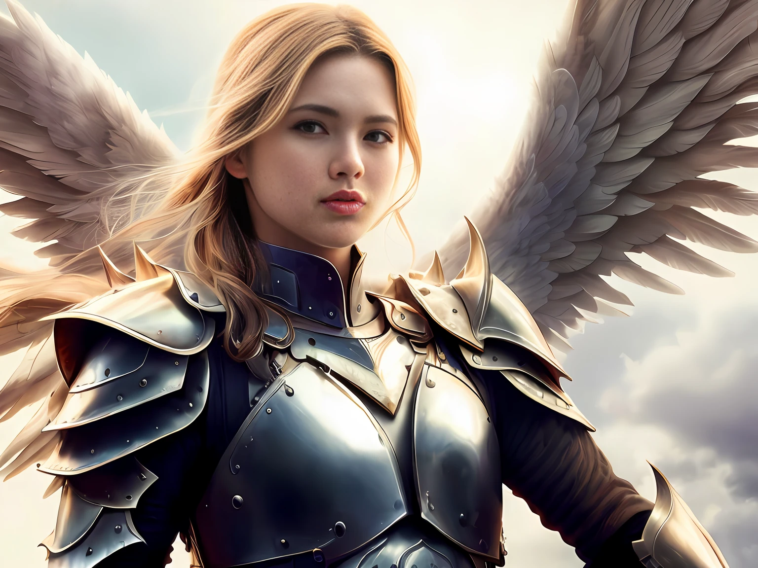 Realistically more beautiful demo with high detailed armor and beautiful face