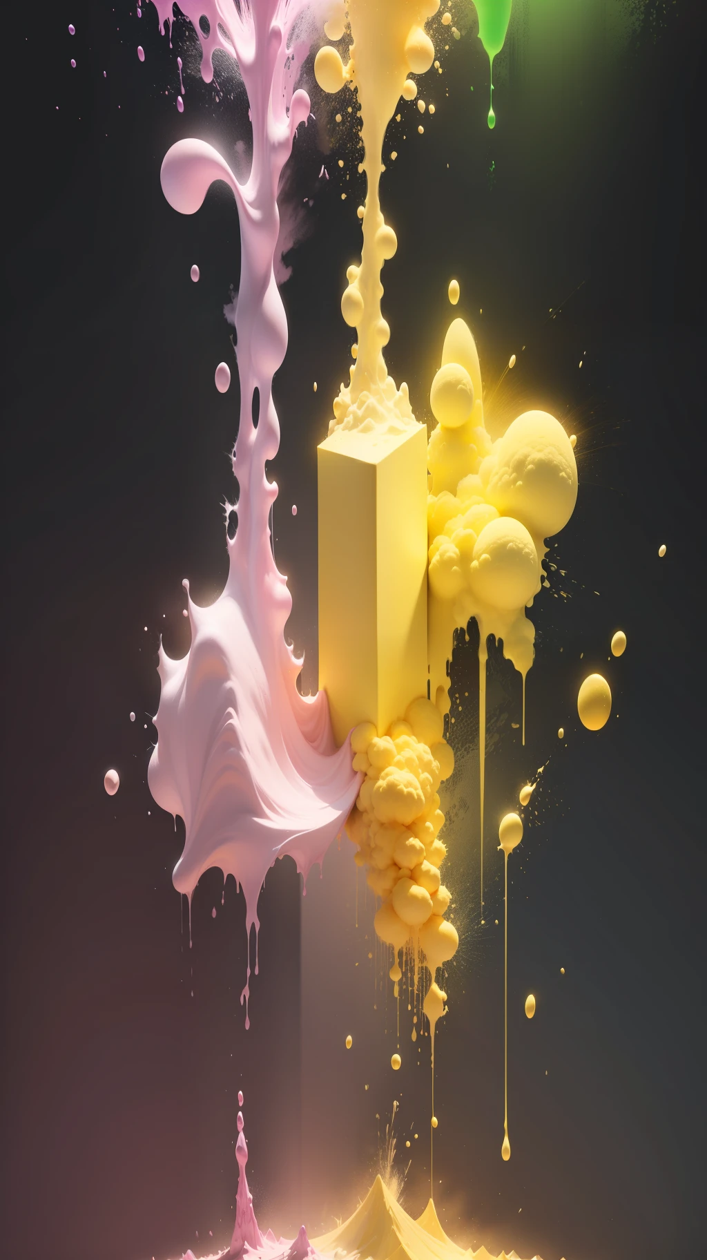 Color powder blasted,colorful powder,powder,neon,powder,high resolution, high quality,dark backgrounds