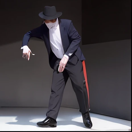 araffe dressed in a black hat and vest and black shoes, estilo hip hop, baggy clothing and hat, baggy pants, colete de terno e cartola e luvas, frouxo, grey pants and black dress shoes, he is dancing, olhando heckin legal e elegante, large pants, Traje de alta qualidade, look like someone is dancing --auto
