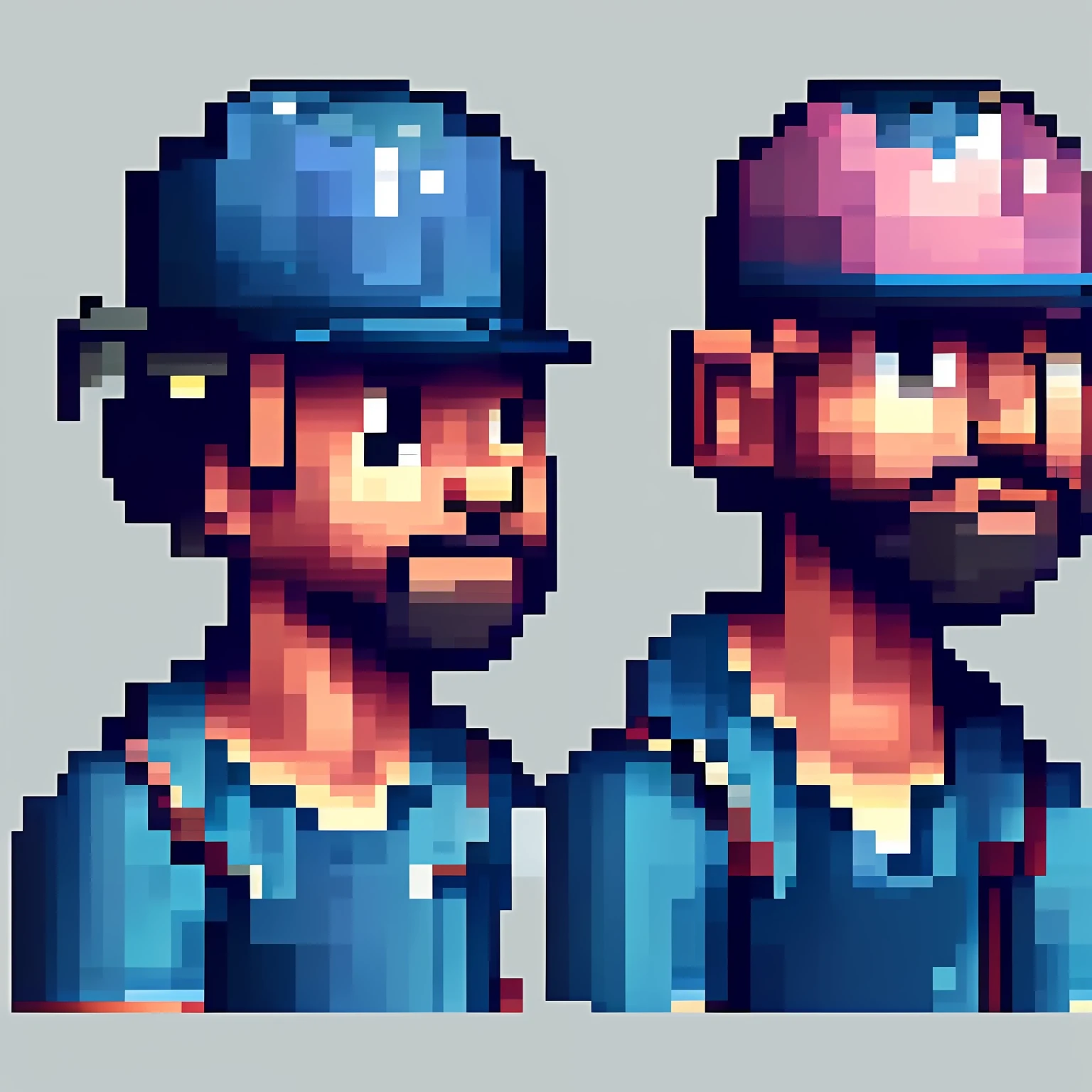 a close up of a pixel head of a buffalo with red hair, 2 d sprite, portrait of a buffalo, medium portrait of a buffalo, pixel art sprite, video game avatar, portrait of an buffalo, buffalo portrait, sprite 2 d, pixelate, face of a buffalo, videogame sprite,