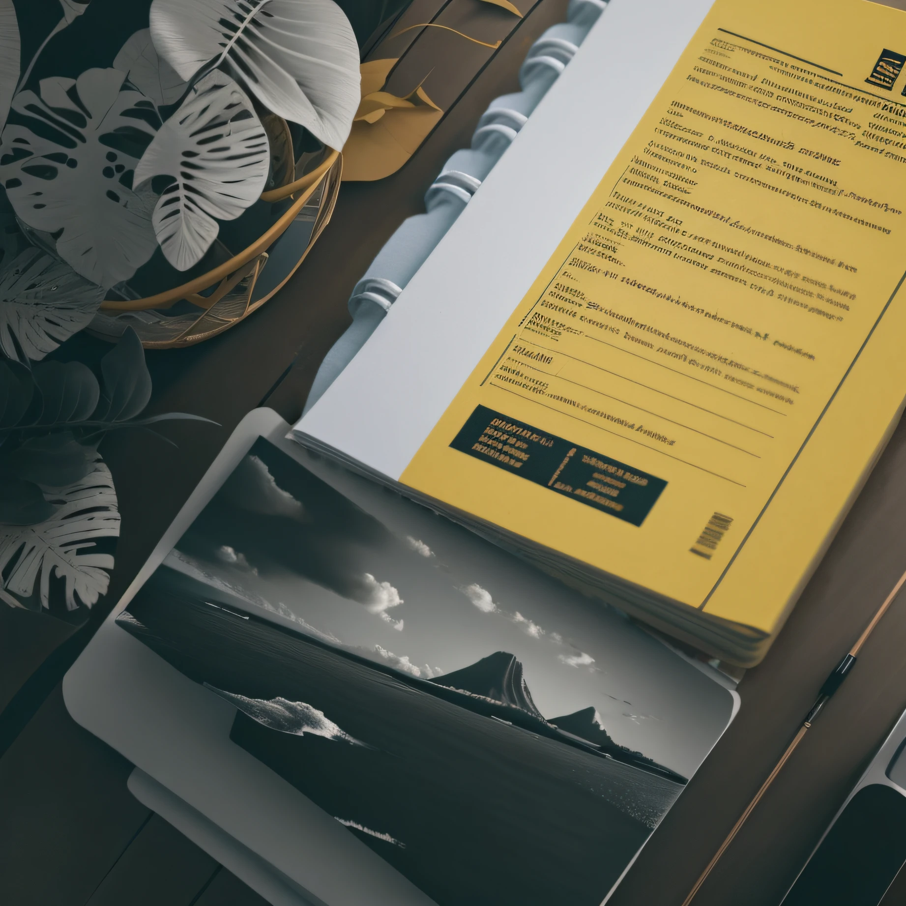 colocar uma pasta de documentos fechada
