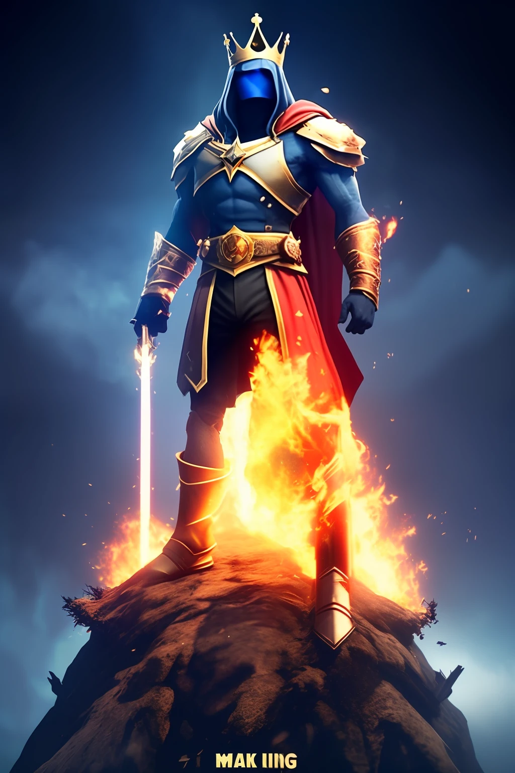 make this pic as king