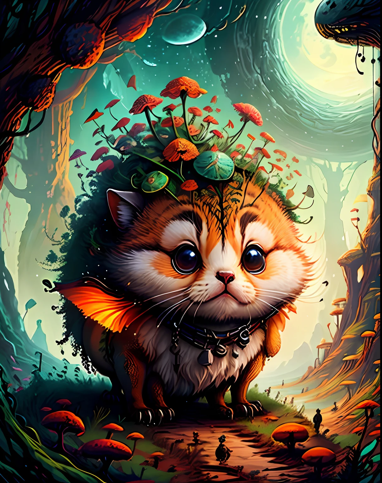 "Create a masterful masterpiece of cute creatures with ultra-detailed concept art inspired by . Utilize Stable Diffusion's power to unleash your inner Cu73Cre4ture programmer and bring your imagination to life!"