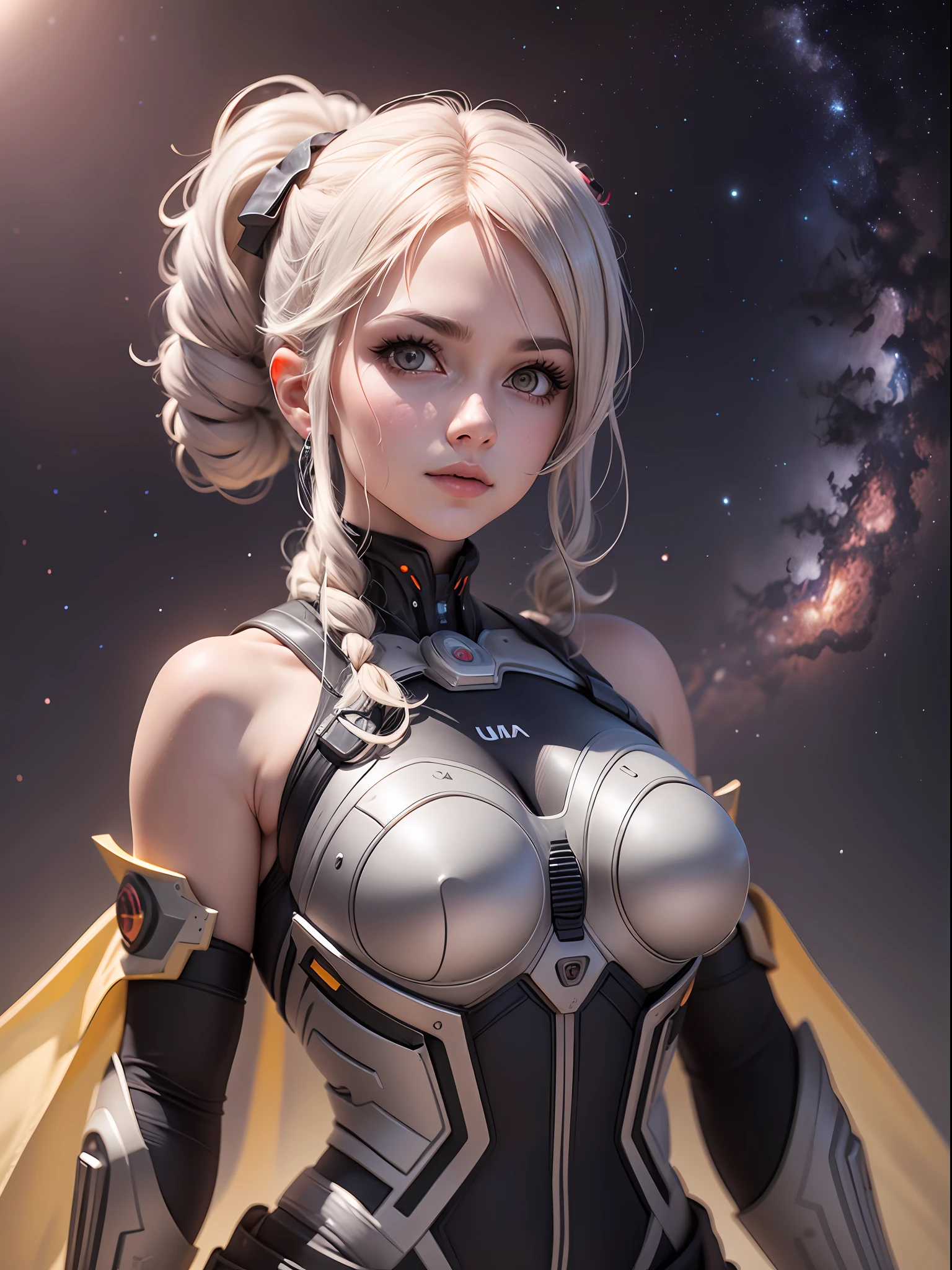 (corpo inteiro: 1.4) foto de uma mulher com asas na lua, obra-prima, (anime: 1.4), melhor qualidade, beautiful lighting, Braided hairstyle, ray tracing, space background, (fundo muito detalhado, fundo ocupado complexo: 0.8), terra no fundo, Foco claro, volumetric mist, 8k UHD, DSLR, alta qualidade, Photographic Realism, Lomografia, em (A huge metropolis in a future dystopia),  visto de baixo, translucent , (HDR: 1.2), mars