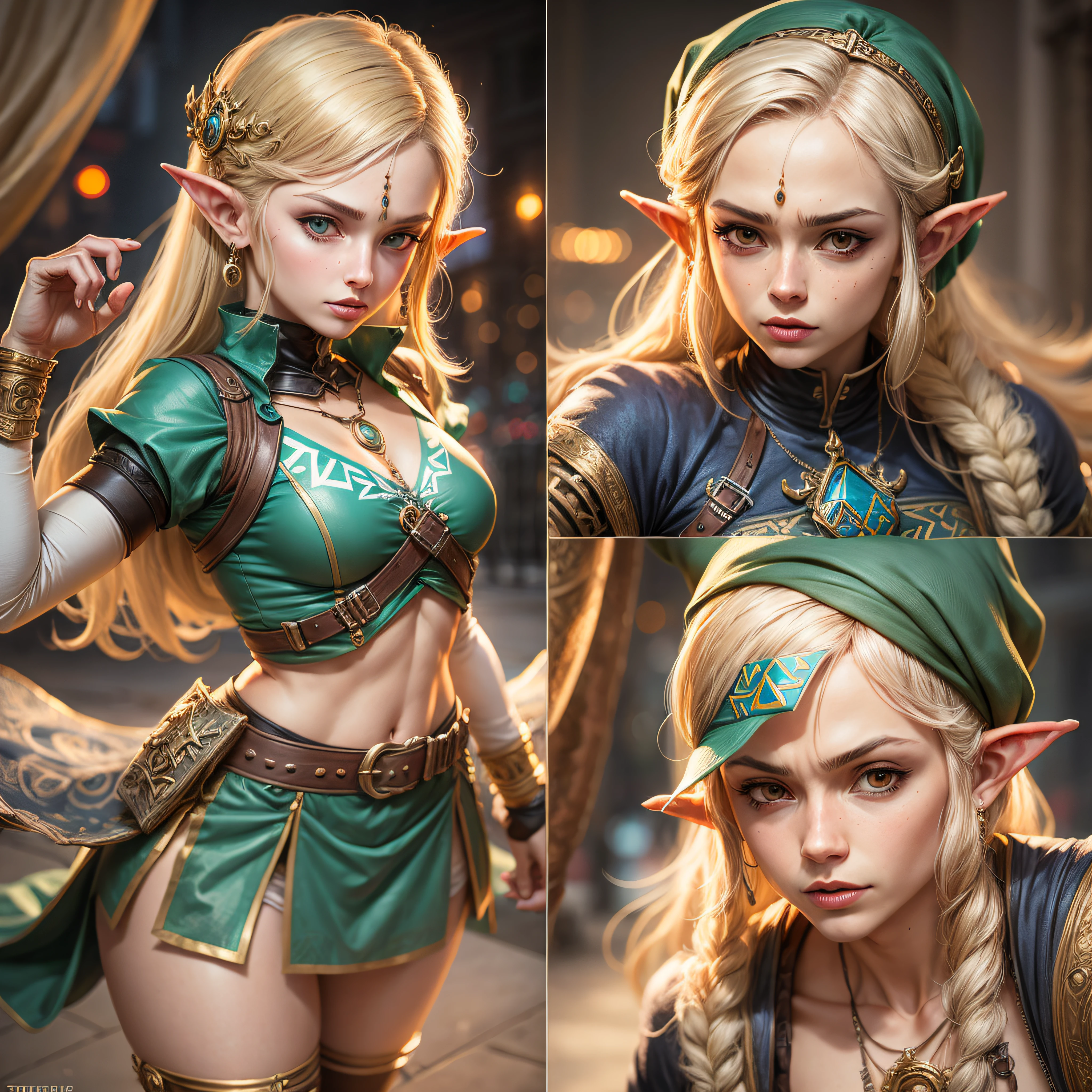 link, de Zelda, In fateful poses of Stret Fighter 2