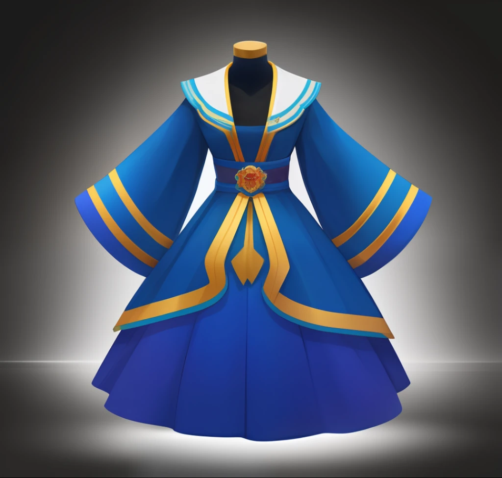 (No one: 1.5), Masterpiece, Ultimate, Rainbow, Cape, Yuefu, Blue Dress, Game Icon,