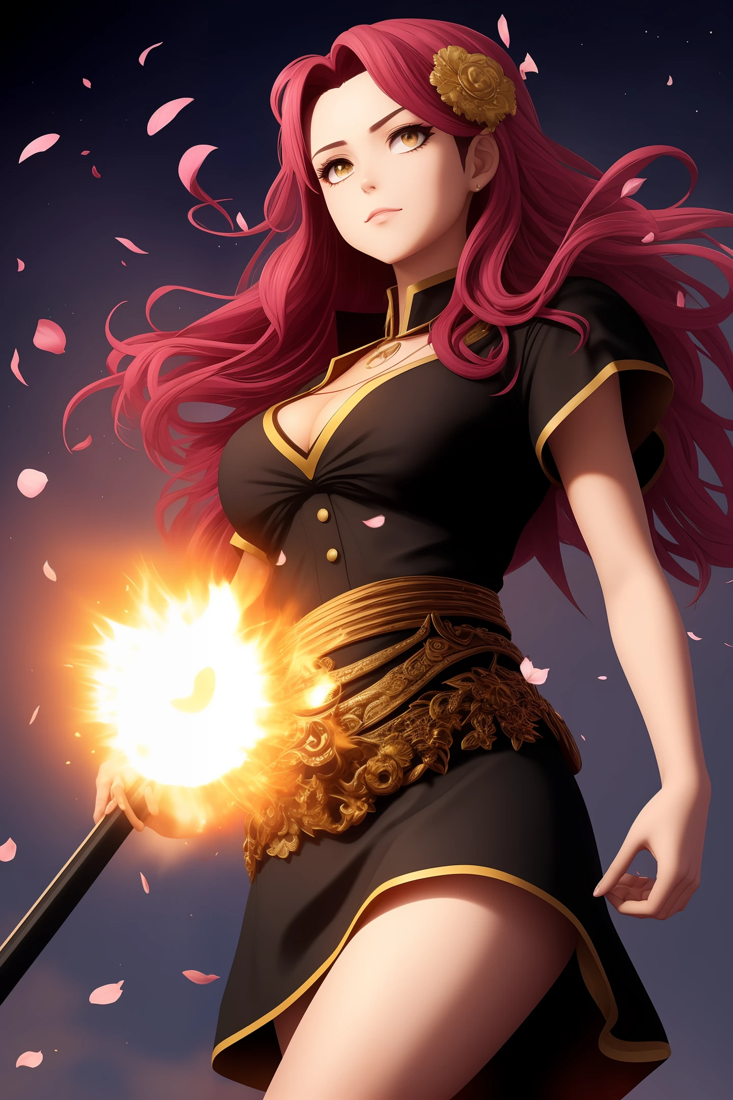const personagem = {
aparencia: {
pele: "branca",
cabelo: "rosa claro e escuro por conta da luz, Remembering the cherry tree petals",
olhos: "dark pink with a bright iris",
},
armadura: {
material: "ouro",
estilo: "armadura oriental com detalhes intrincados",
asas: "asas de anjo que irradiam luz divina",
},
aura: "A golden age of electric power surrounds the girl, emanating your life force",
arma: "a red-bladed katana, banhada em chamas ardentes",
tematica: "a personagem pertence ao universo de Kimetsu no Yaiba, with references to the dark atmosphere and epic battles present in the work",
humana: true,
};
const jsonPersonagem = JSON.stringify(personagem, null, 2);
console.log(jsonPersonagem);
