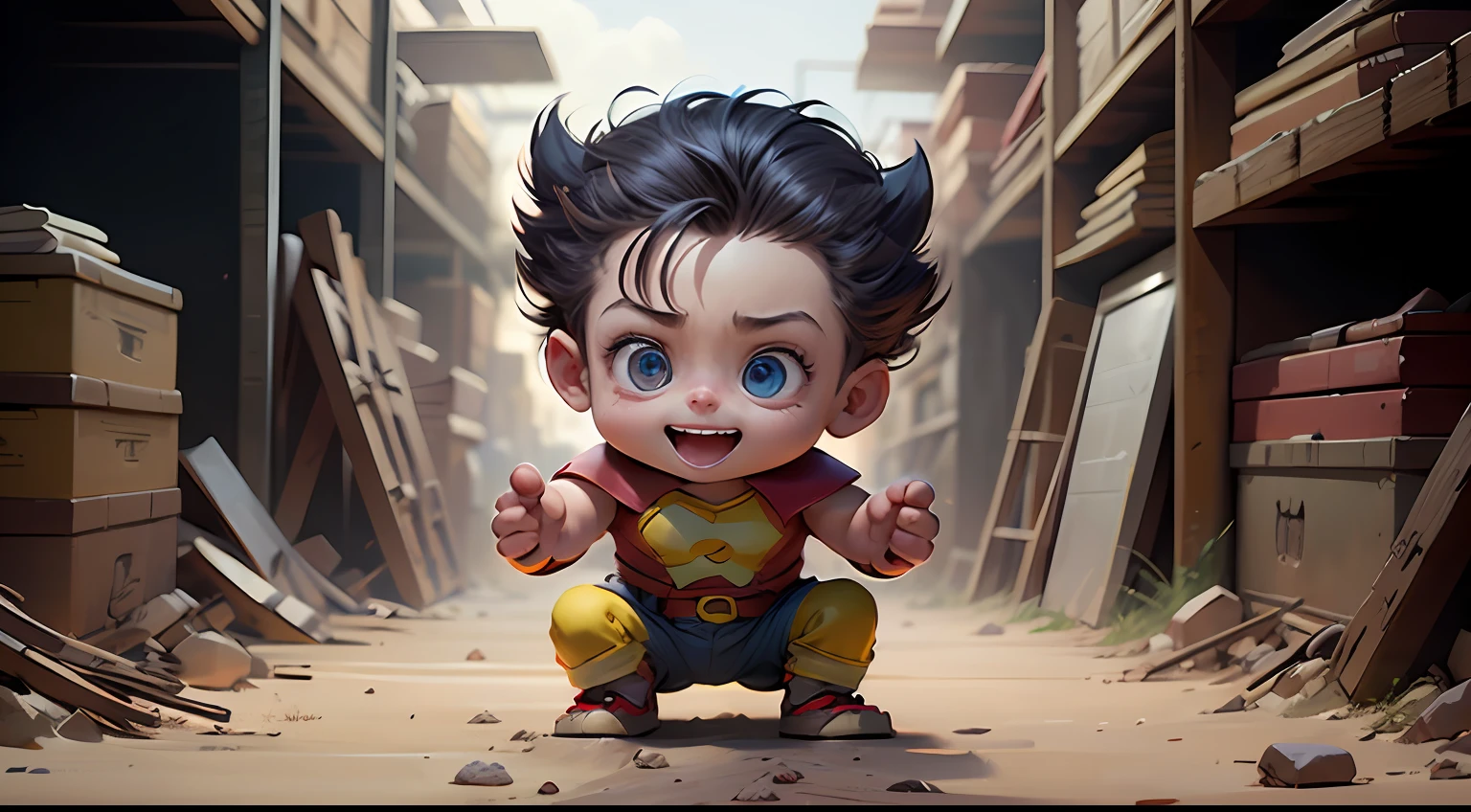 animation, desenho animado, DC Super Hero, Wolverine , cheerful chil