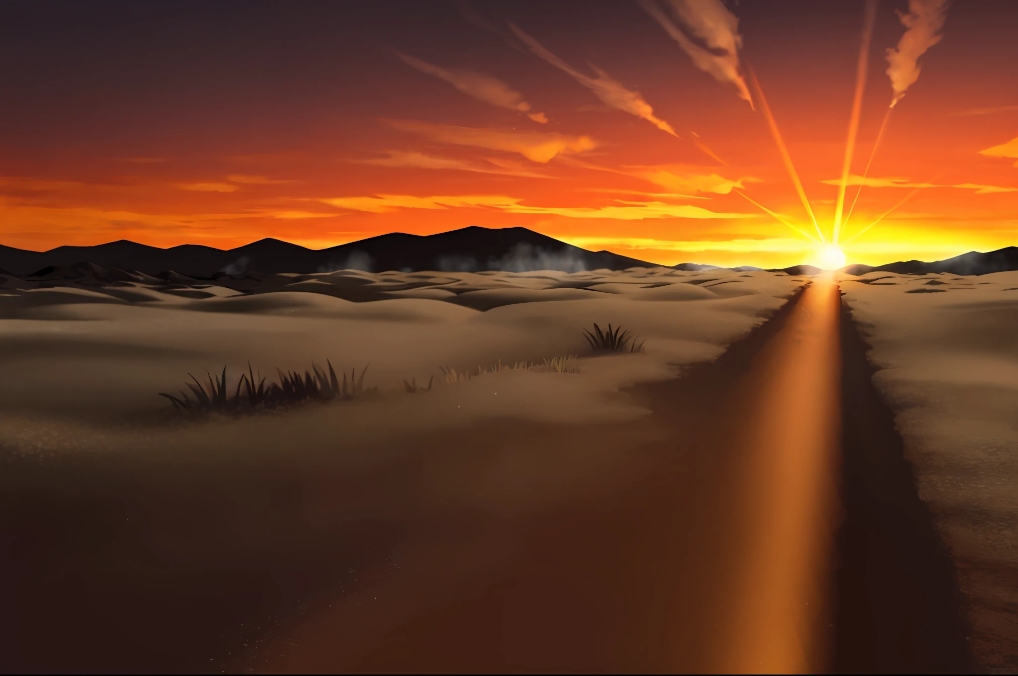 Masterpiece, melhor qualidade, (Volumetric lighting:1.3), luz fraca, (luz quente:1.3), luz solar amarela, (Sunset:1.3), (dust:1.3)