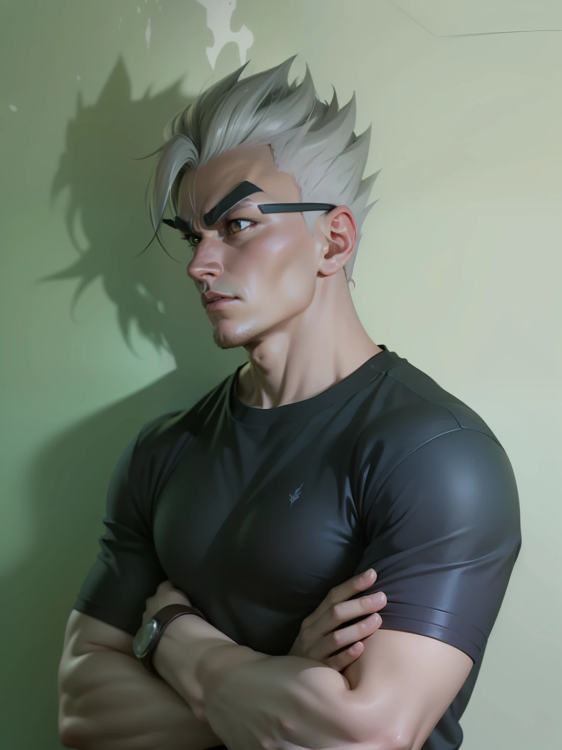 dragon ball z stail anime caracter with png bacraund for youtube profail pic --auto