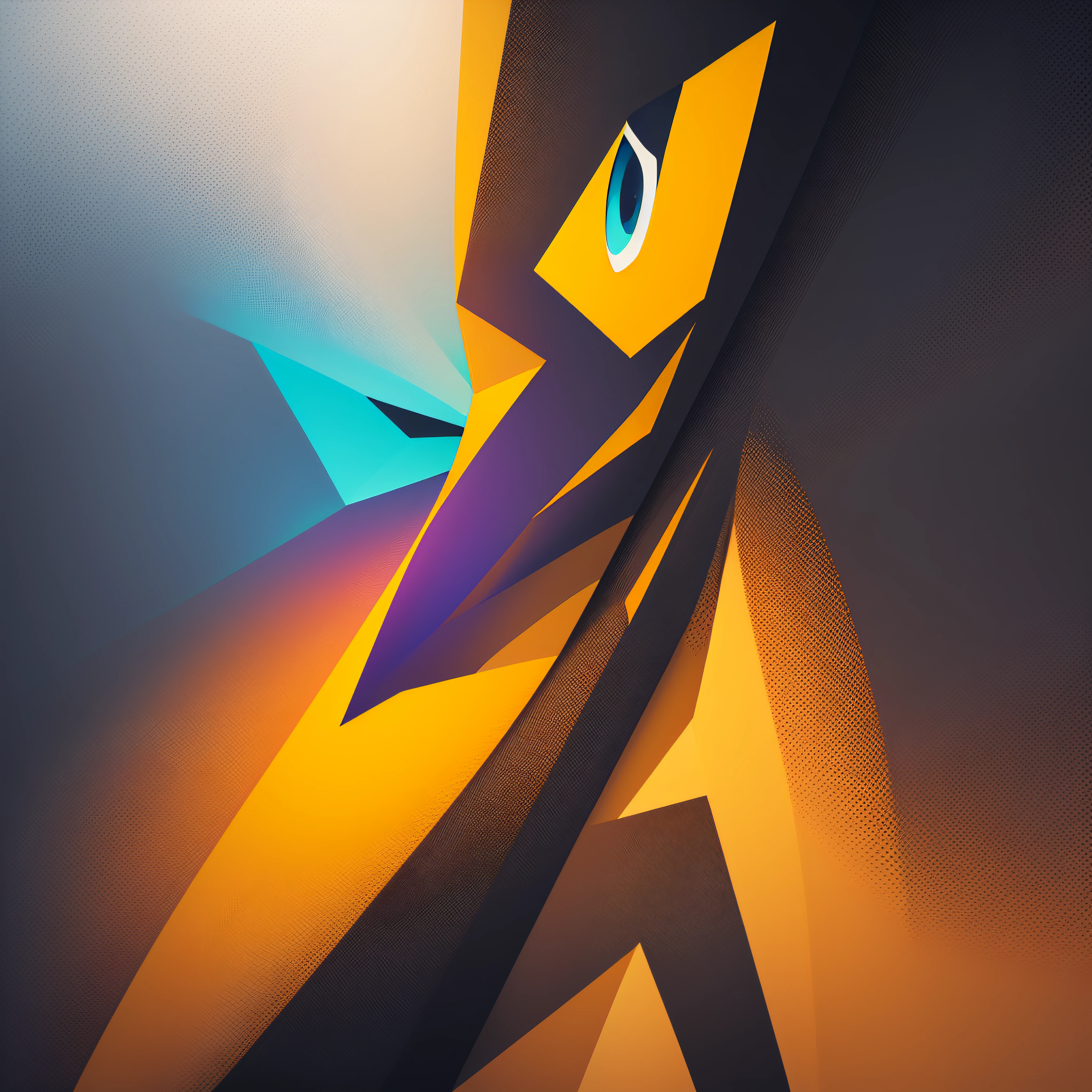 Create an abstract pixel pattern, with vibrant colors and interesting geometric shapes. Experiment with different pixel sizes and layouts to get a visually appealing result --auto