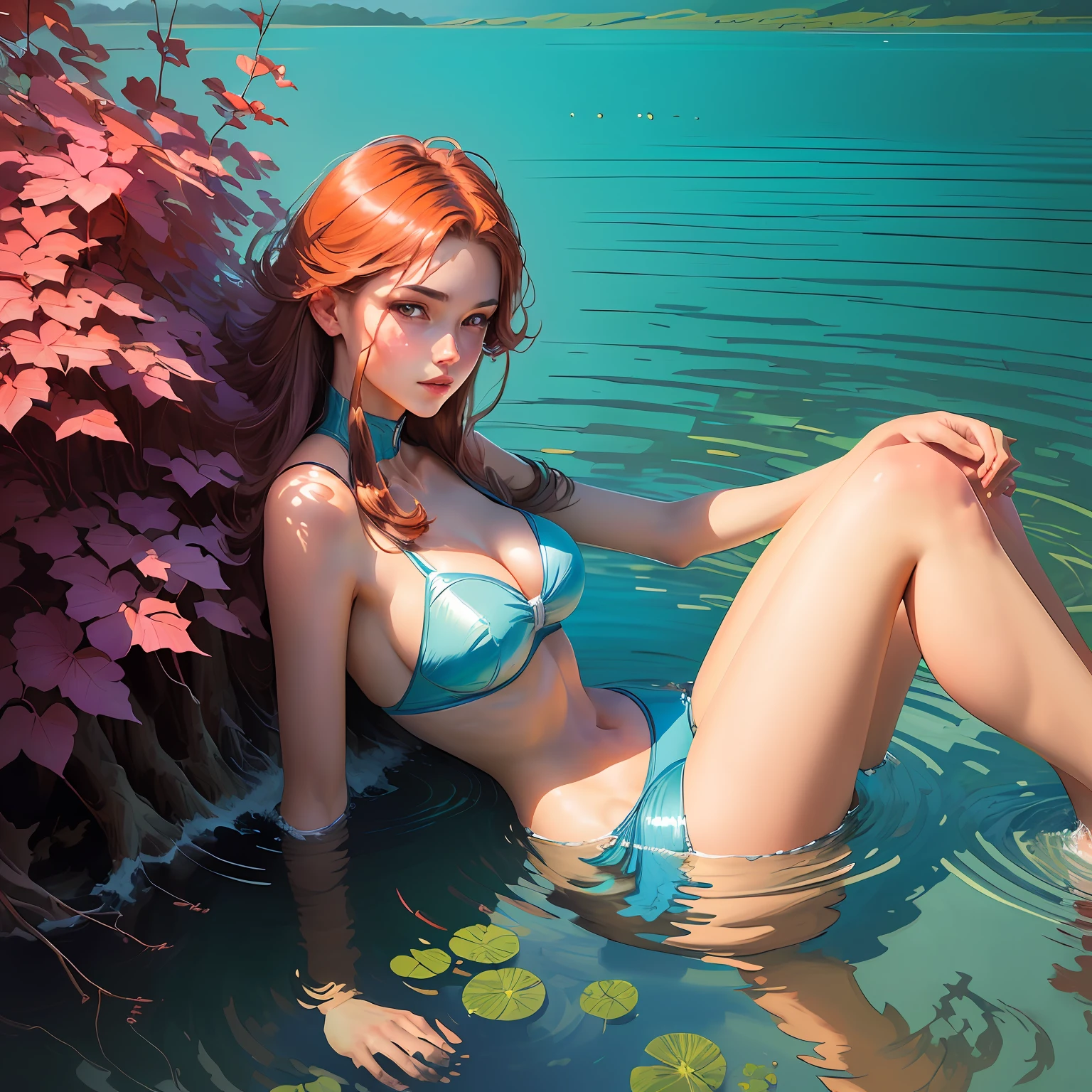 a girl in the lake, (art by Jesper Ejsing:1.2)