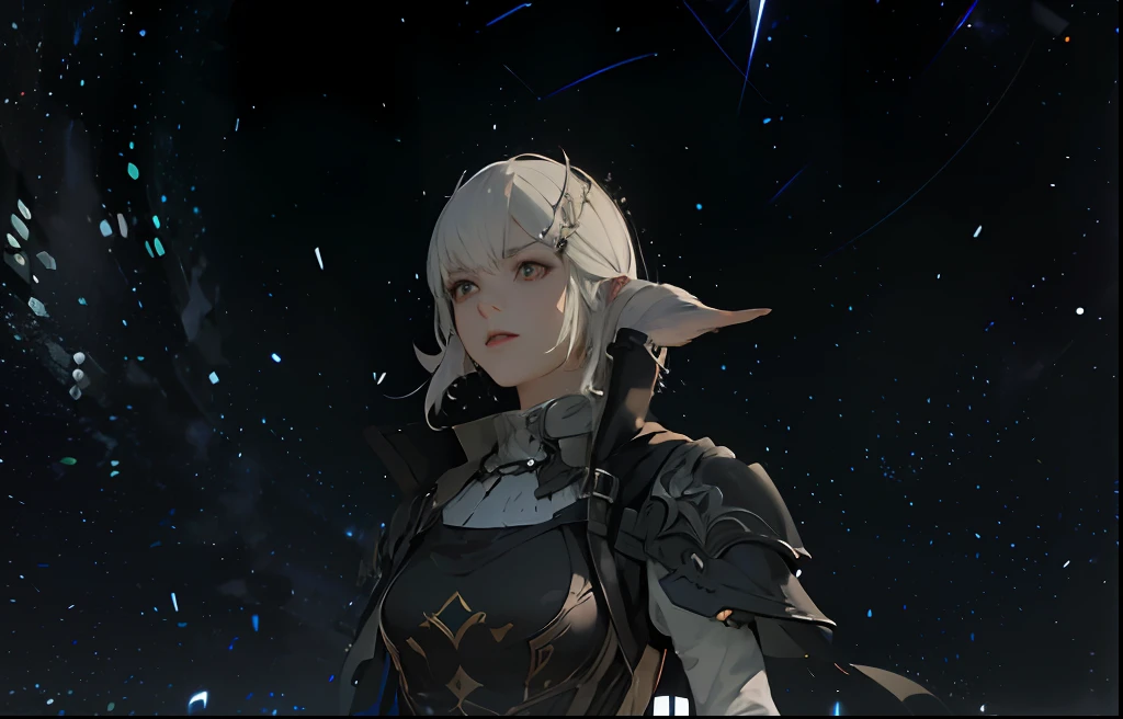 a close up of a screenshot of a female character in a video game, dark skin AU Ra race, Gridania,  final fantasy 1 4 screenshot, final fantasy 14 sharp, final fantasy 14 style, tranding on pxiv, final fantasy 1 4, ffxiv heavensward, ffxiv, final fantasy xiv, an epic majestical degen trader, a massive celestial giant god, trending on pxiv