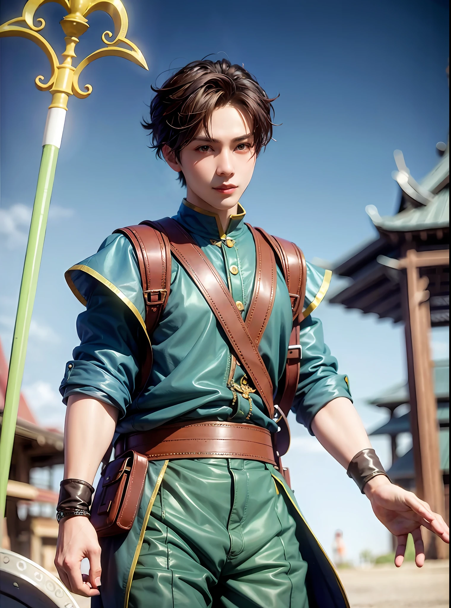 National style beautiful boy