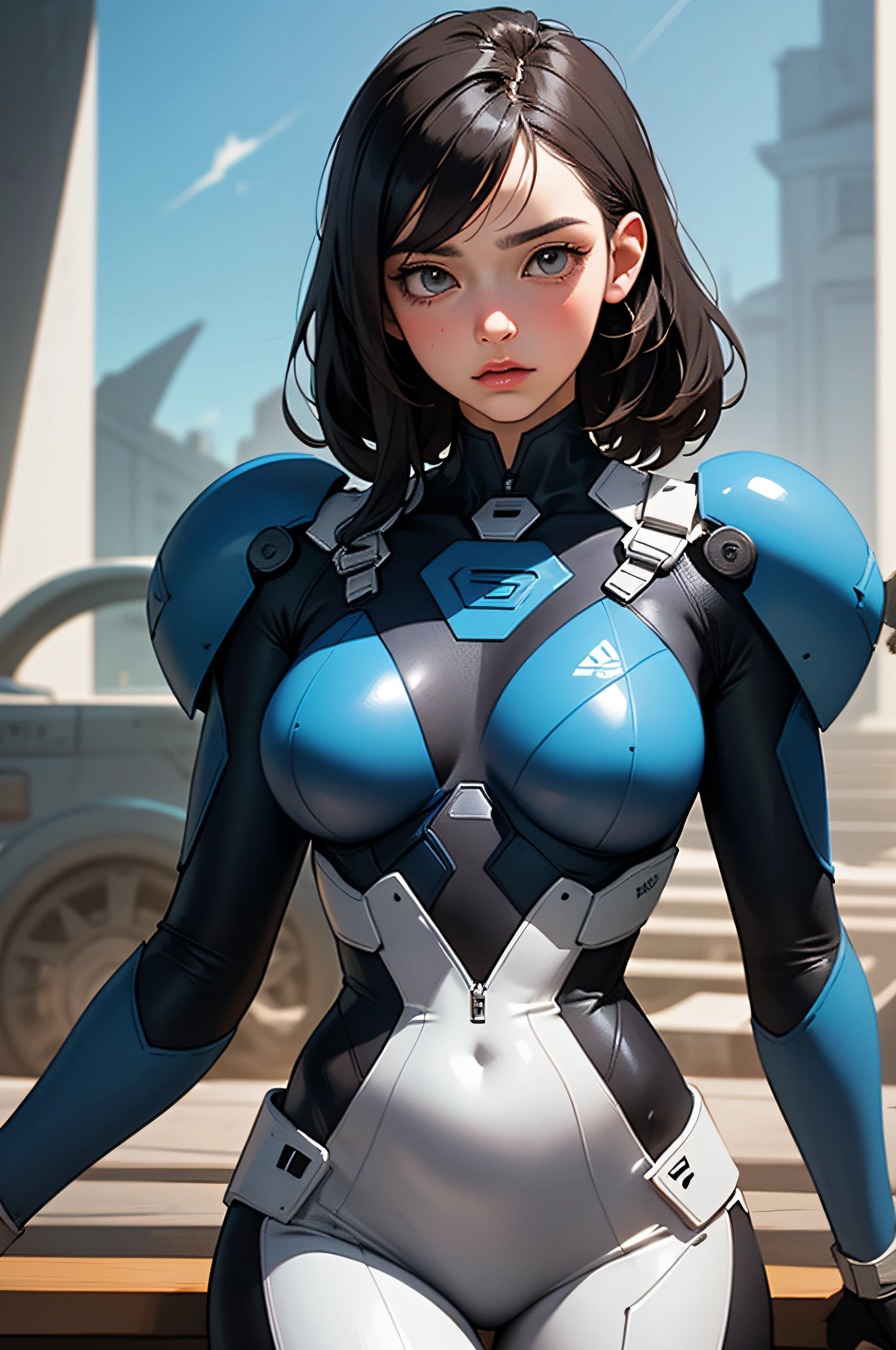 (Detailed illustrations,Art based on extremely ideal anatomy,Very detailed and detailed drawing,Delicate lines with slow and rapid,Realistic texture expression),[[Color tressed main line]],[Briefing Room Background],[HENTAI Anime] [1Girl Beauty ] (Blue Power Rangers) [Slender [Tall]], Sky blue rubber suit [(condor) headgear [[Eyeshade:0.4]] [Hard Mask]] [[Holster belt]] [[Emblem on chest and forehead]],gravure,[Artwork of exceptional craftsmanship],[Design built to the highest level,[[Advanced structural understanding of materials]],Ideal color coordination],[[Fine and beautiful skin expression [Transparency]]],(Perfectly proportioned:1.2),[[Artistic decoration]] [[Dense detail]],[[detailded,high-detail]],[[Accurate simulation of light-material interactions,Understanding Airflow,Mechanically correct representation]],([Precision Detail],[[multi-layer texture]],HighQuality,a highres),[[Visual art that conveys a sense of narrative]].