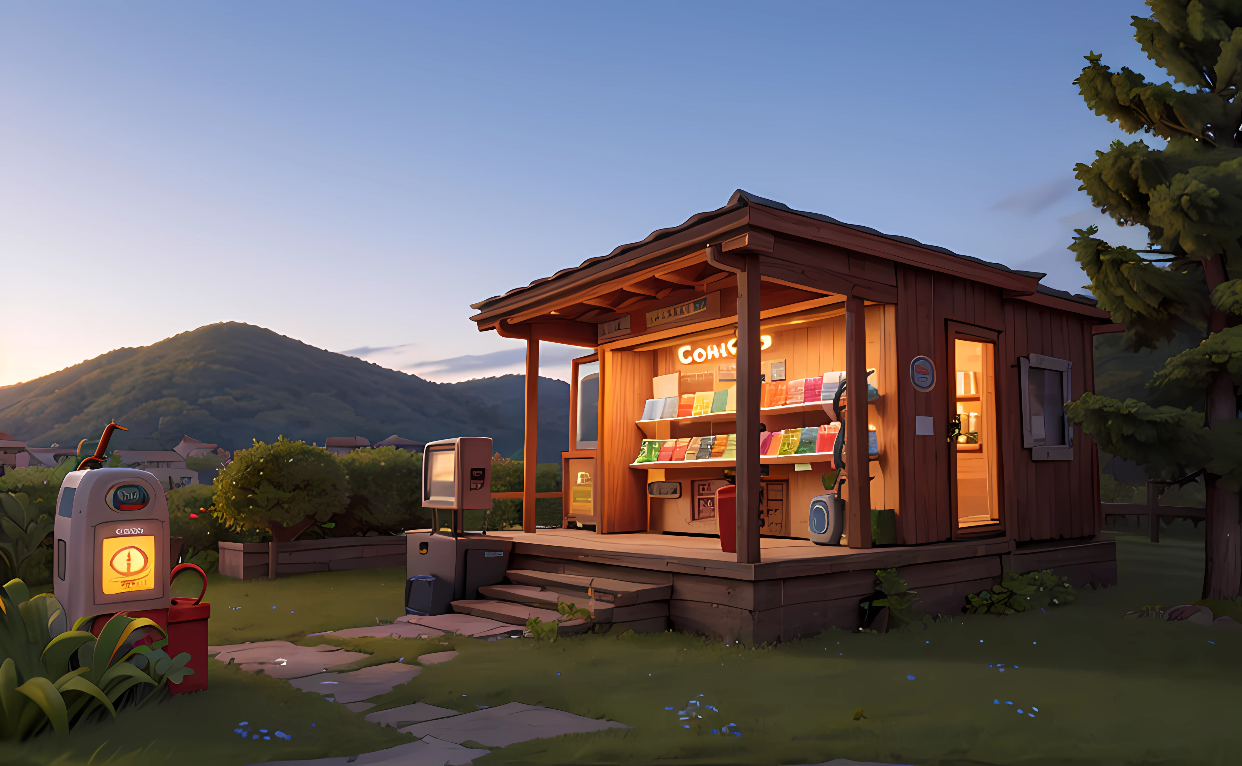 (Paisagem urbana em miniatura), (isometric: 1), Estilo dos desenhos animados, (estilo de jogo Sandbox), (Fundo branco), (detalhe soberbo), Trem, contre-jours, clear sky, Ar livre, Paisagens, Nuvens, heaven, Sinais, Estradas, Grama, Vending machines, Postes de energia, Sinais de estrada, Fios, (trilhos de ferrovia: 1.5), Posto de gasolina, Trem, Service area, grama, 3D, 8k, HDR, hight definition, film grain. bluesky, nuvens brancas, small trees, caixa de correio, escadas, fundo limpo, HARRY POTTER