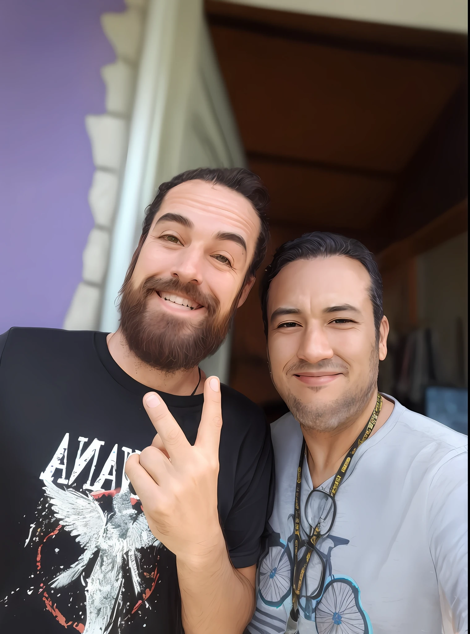 Dois homens, rosto perfeito, modelo, sorriso perfeito