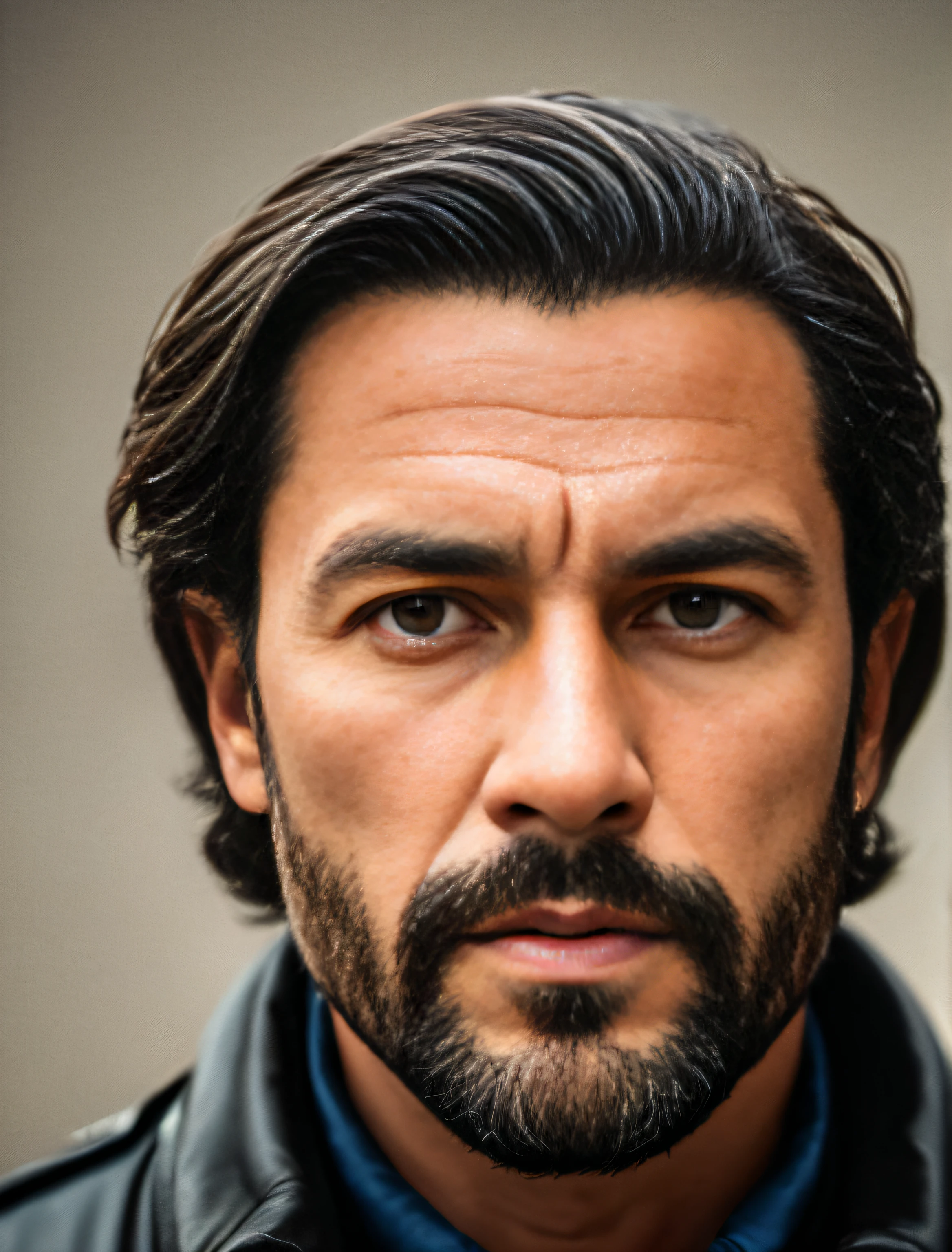 Portrait of a sturdy man of the 20th century, victory, arte conceitual, detailed symmetrical eyes, rosto lindo detalhado, fantasia, altamente detalhado, cinemac lighting, Pintura de Arte Digital de Greg Ruttowski, 8k UHD, DSLR, Soft illumination, alta qualidade, filmic grain, Fujifilm XT3