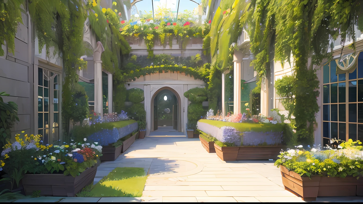 the garden in heaven, highly detailed, ultra realistic, 8k render --auto