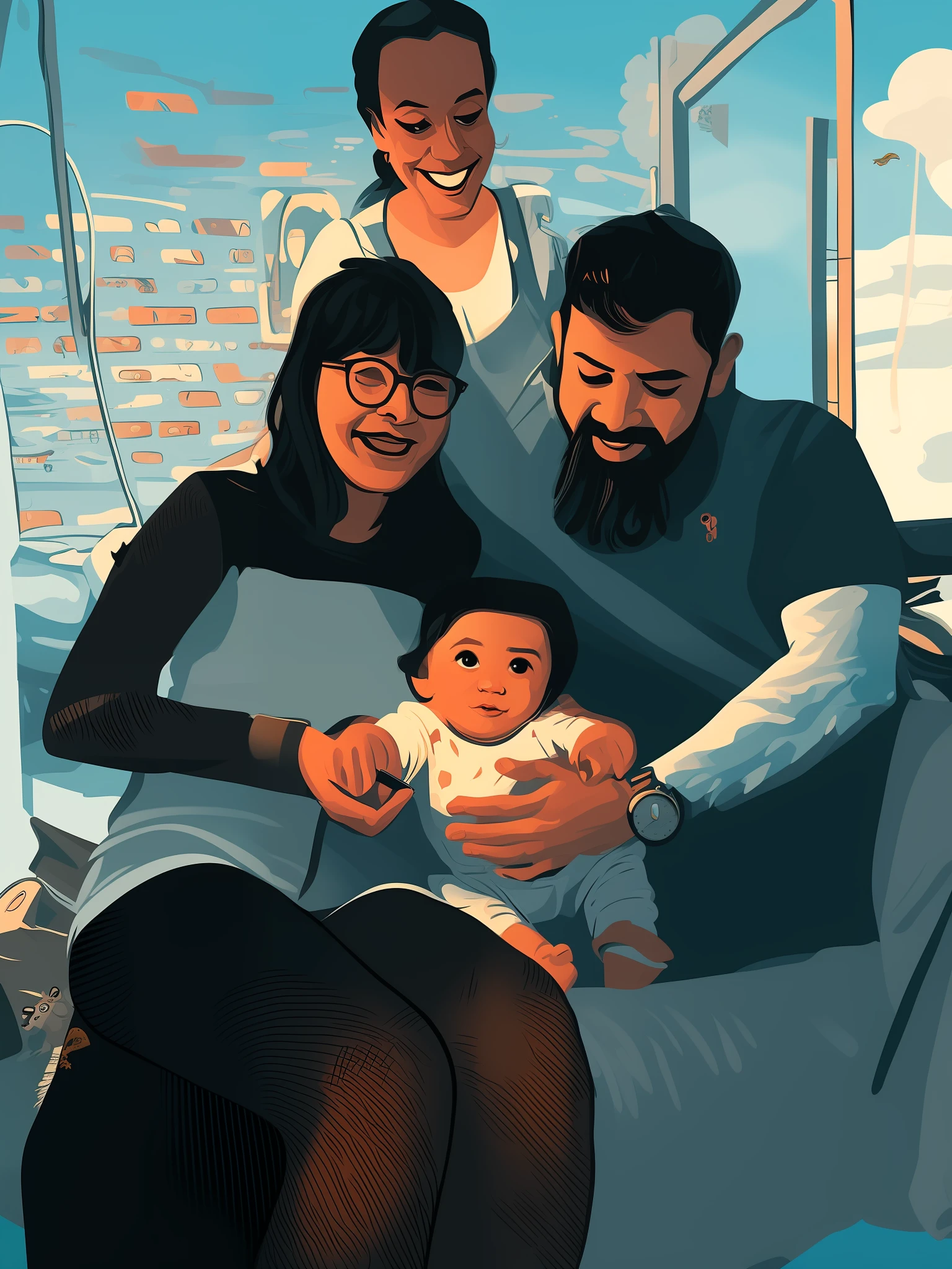 Cartoon, arte digital, 4k