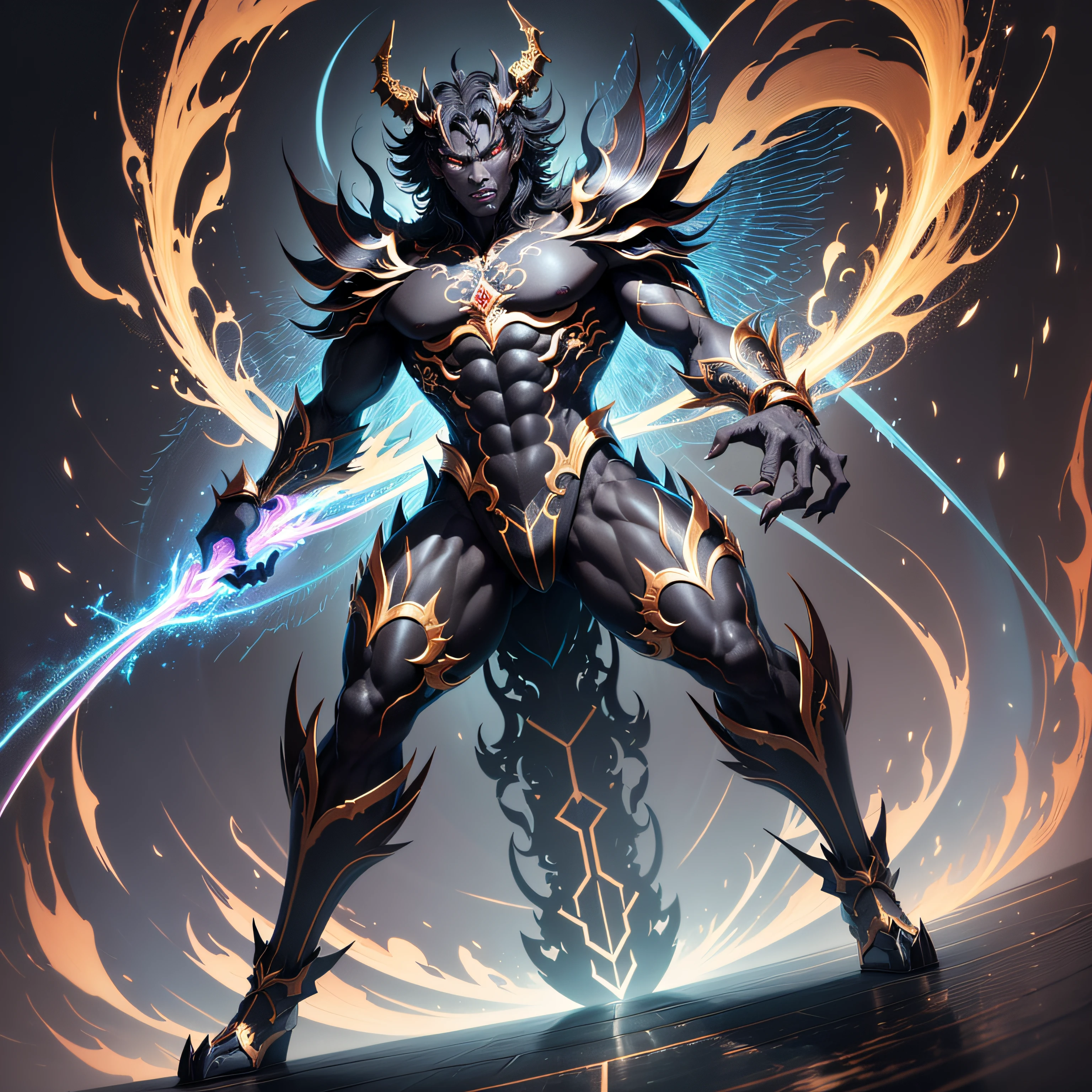 In a futuristic digital setting, Cryptocurrency takes the leading role in financial transactions. Etherius, a cryptographic entity, manifests as a humanoid being with a body composed of complex mathematical symbols and patterns. Each Etherius NFT is unique, featuring subtle variations in its design that mirror the fluctuations of the cryptocurrency market. Com seu brilho intenso e cores vibrantes, Etherius personifies the digital financial revolution that has left an eternal impact on the world. --auto
