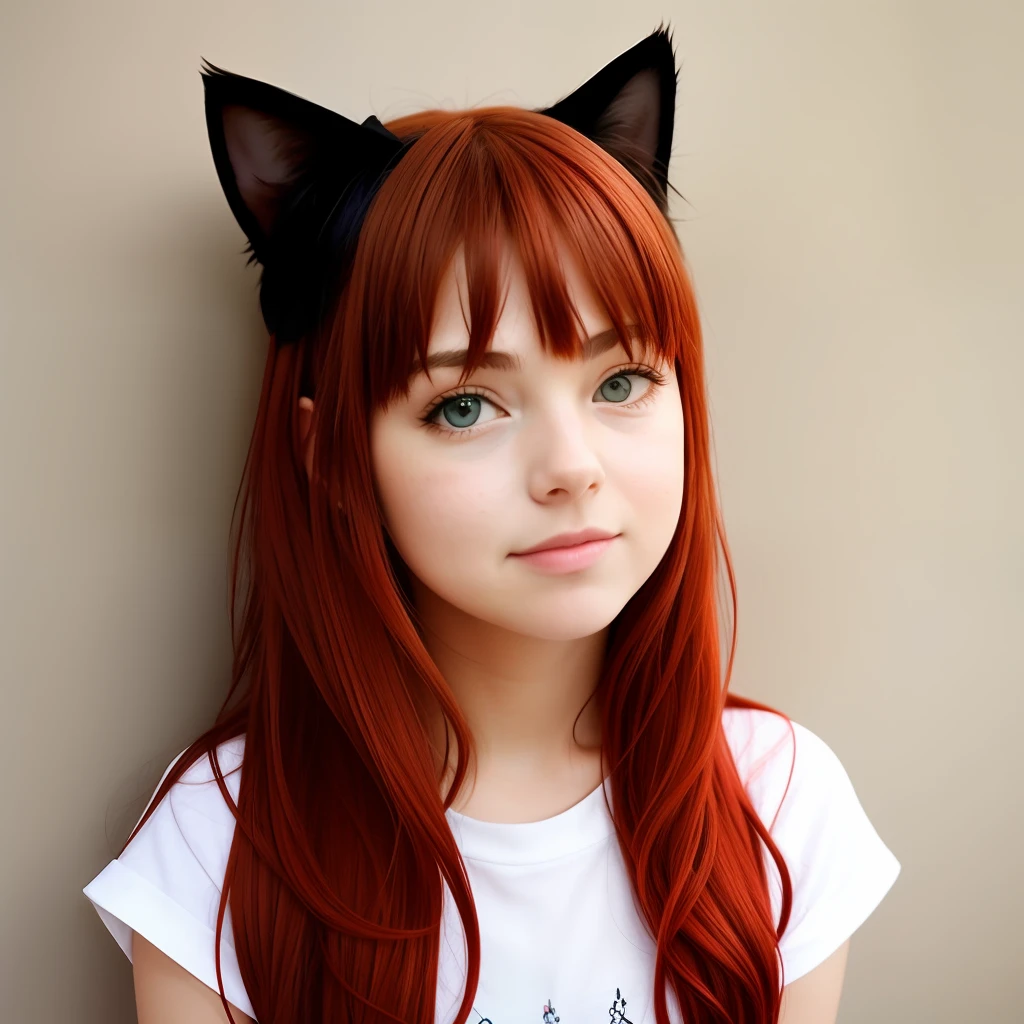Redhead Girl, casa nova, gato cinza