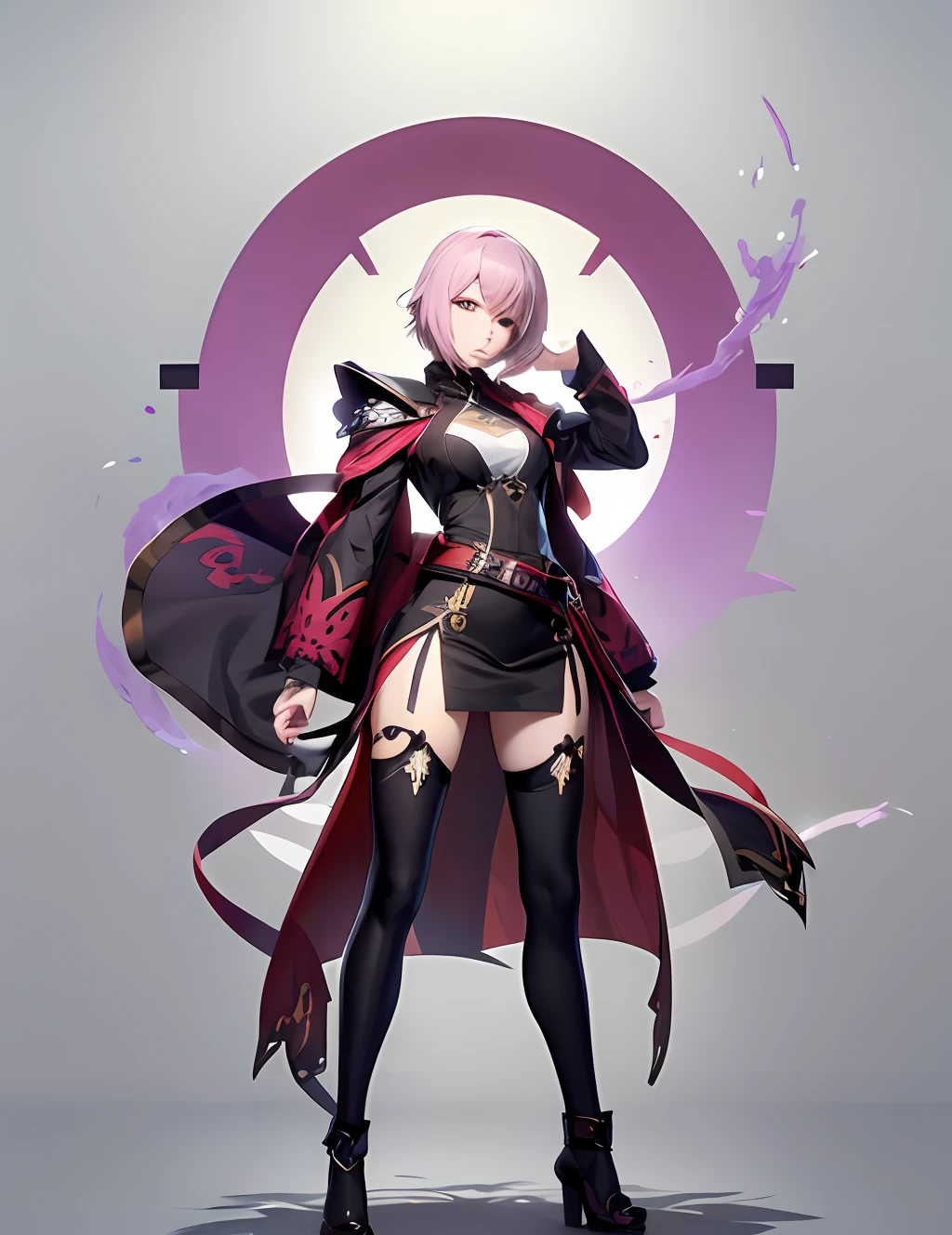 Beruka is a striking and enigmatic looking anime character. Com cabelos rosados, olhos profundos e vestida com trajes escuros, It emanates an aura of mystery and discretion. His confident posture and quiet movements reveal his physical dexterity and lethality. Beruka is an intriguing and captivating female figure in the world of anime.