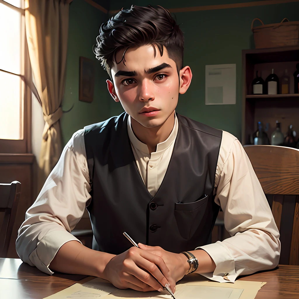 a boy from Afghanistan with brow over 18 year --auto