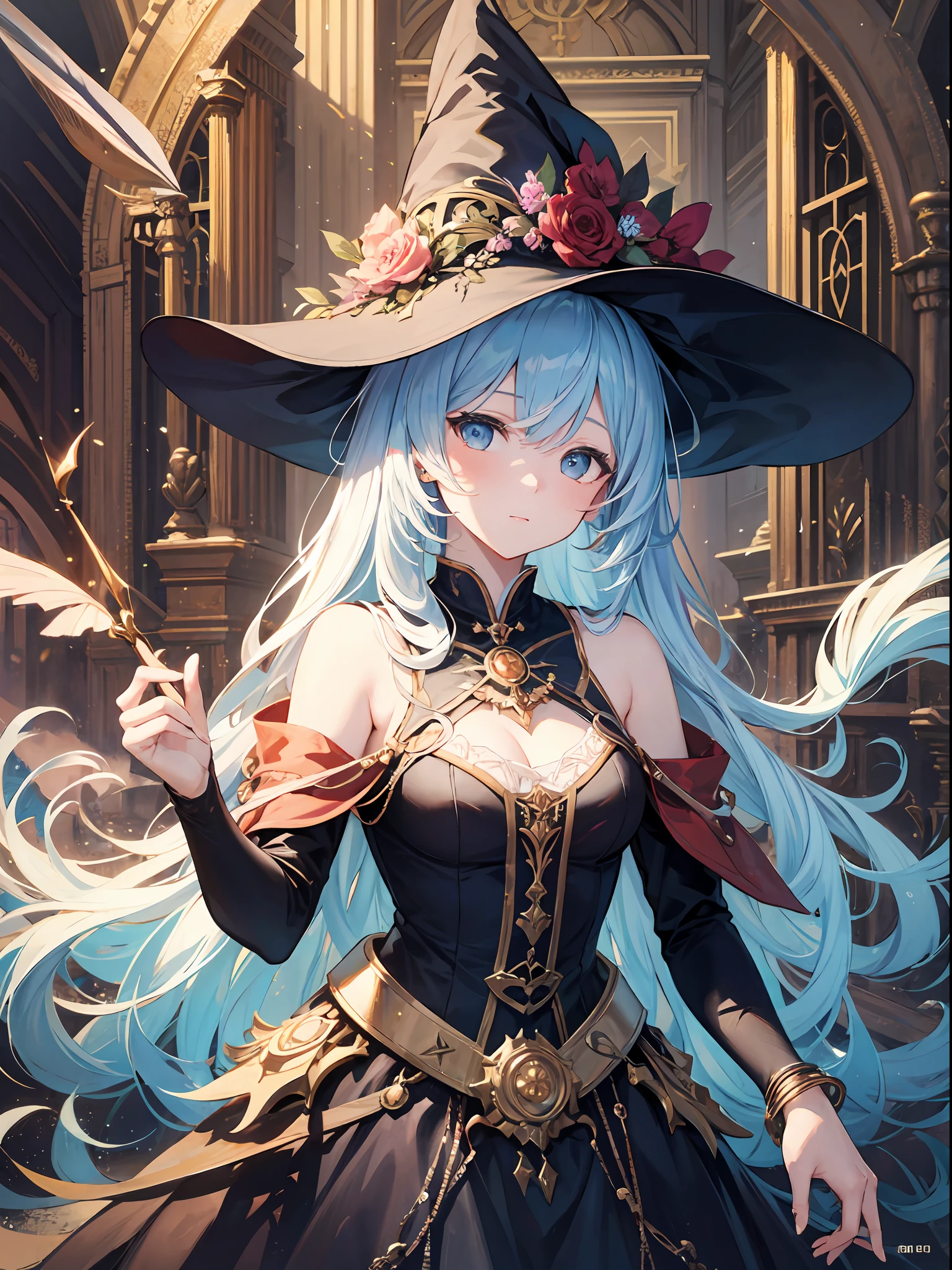 (Master Masterpiece、maximum quality、highestres、offical arts、Beautifully Aesthetic:1.2)、(Master Masterpiece、maximum quality、maximum quality、offical arts、Beautifully Aesthetic:1.2)、(Master Masterpiece、maximum quality、maximum quality、offical arts、Beautifully Aesthetic:1.2)、(a 1girl:1.3)、highly detail、(Fractal Art:1.3)、colorfull、Supreme Details、「Enchanting witch from another world」This painting titled、It depicts a captivating beautiful witch manipulating magic in the castle gardens without limits。The castle spreads out、The garden there is、It creates an atmosphere as if a door to another world has appeared..。
Standing at the center is、Beautiful witch in a sophisticated dress。His face is meticulously drawn.、He has a profound expression on his face, as if he strongly wishes for something.。In her hand is a luxurious wand.、From that wand is emitting mighty magical powers。 The magic cast is、It was released as an explosive force from the tip of the wand.、The energy that reverberates through the garden as a beam of colorful light is very powerful.、A beam of light makes a large trajectory in the sky。
The charm of this painting is、The mighty and enchanting beauty of the witch、Y、It skillfully captures the mystique of the garden.。 、And the witch's facial expressions and movements are very realistic.、It has the power to draw the viewer into the place。
In addition、the light and shadow production is also stunning。The beam of light emitted by the cane is、Illuminate the gardens and castle、pure、Creates a sense of distance from the visual light source to the witch.。Quality produces realistic images、It can convey visual beauty and story appeal at the same time。
This is、Not only visually appealing works、It is a work that further enriches the visual experience by drawing a story.。 」We are thinking about the theme to the fullest。The images are very realistic and、Very detailed and、Must be a high resolution 16k。Sony F and 24-105mm f / Use a Sony Alpha 4 mirrorless camera with 1G OSS lenses。