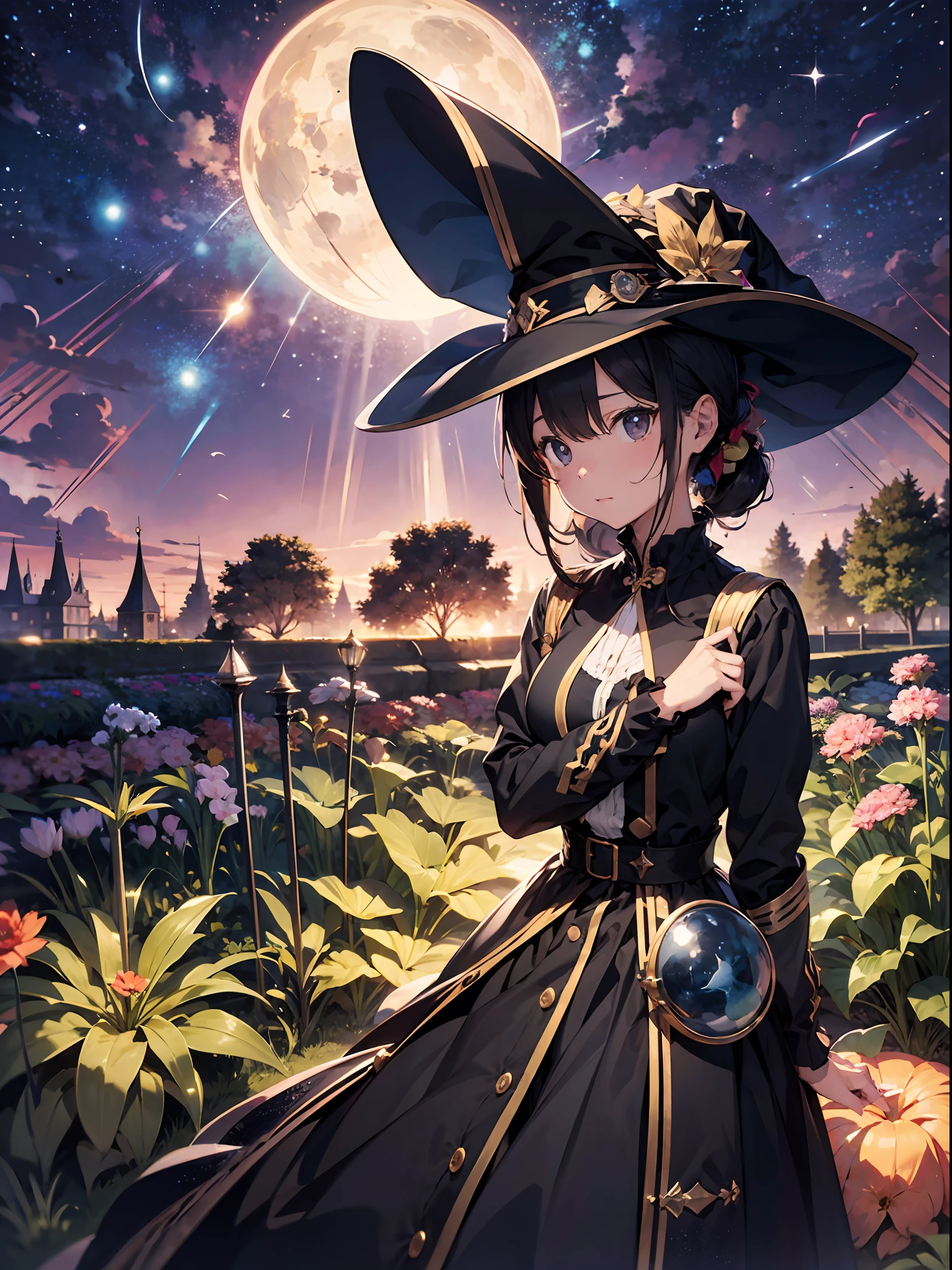 (Master Masterpiece、best qualiy、highestres、offical art、Beautifully Aesthetic:1.2)、(Master Masterpiece、best qualiy、best qualiy、offical art、Beautifully Aesthetic:1.2)、(Master Masterpiece、best qualiy、best qualiy、offical art、Beautifully Aesthetic:1.2)、(1girls:1.3)、extremely detaild、(Fractal Art:1.3)、colorfully、Supreme Details、「Enchanting witch from another world」This painting titled、It depicts a captivating beautiful witch manipulating magic in the castle gardens without limits。The castle spreads out、The garden there is、It creates an atmosphere as if a door to another world has appeared..。
Standing at the center is、Beautiful witch in a sophisticated dress。His face is meticulously drawn.、He has a profound expression on his face, as if he strongly wishes for something.。In her hand is a luxurious wand.、From that wand is emitting mighty magical powers。 The magic cast is、It was released as an explosive force from the tip of the wand.、The energy that reverberates through the garden as a beam of colorful light is very powerful.、A beam of light makes a large trajectory in the sky。
The charm of this painting is、The mighty and enchanting beauty of the witch、ve、It skillfully captures the mystique of the garden.。 、And the witch's facial expressions and movements are very realistic.、It has the power to draw the viewer into the place。
In addition、the light and shadow production is also stunning。The beam of light emitted by the cane is、Illuminate the gardens and castle、pure、Creates a sense of distance from the visual light source to the witch.。Quality produces realistic images、It can convey visual beauty and story appeal at the same time。
This is、Not only visually appealing works、It is a work that further enriches the visual experience by drawing a story.。 」We are thinking about the theme to the fullest。The images are very realistic and、Very detailed and、Must be a high resolution 16k。Sony F and 24-105mm f / Use a Sony Alpha 4 mirrorless camera with 1G OSS lenses。ISO