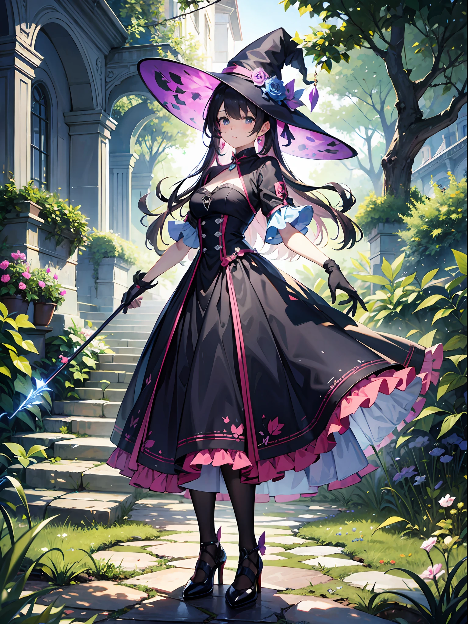 (Master Masterpiece、best qualiy、highestres、offical art、Beautifully Aesthetic:1.2)、(Master Masterpiece、best qualiy、best qualiy、offical art、Beautifully Aesthetic:1.2)、(Master Masterpiece、best qualiy、best qualiy、offical art、Beautifully Aesthetic:1.2)、(1girls:1.3)、extremely detaild、(Fractal Art:1.3)、colorfully、Supreme Details、「Enchanting witch from another world」This painting titled、It depicts a captivating beautiful witch manipulating magic in the castle gardens without limits。The castle spreads out、The garden there is、It creates an atmosphere as if a door to another world has appeared..。
Standing at the center is、Beautiful witch in a sophisticated dress。His face is meticulously drawn.、He has a profound expression on his face, as if he strongly wishes for something.。In her hand is a luxurious wand.、From that wand is emitting mighty magical powers。 The magic cast is、It was released as an explosive force from the tip of the wand.、The energy that reverberates through the garden as a beam of colorful light is very powerful.、A beam of light makes a large trajectory in the sky。
The charm of this painting is、The mighty and enchanting beauty of the witch、ve、It skillfully captures the mystique of the garden.。 、And the witch's facial expressions and movements are very realistic.、It has the power to draw the viewer into the place。
In addition、the light and shadow production is also stunning。The beam of light emitted by the cane is、Illuminate the gardens and castle、pure、Creates a sense of distance from the visual light source to the witch.。Quality produces realistic images、It can convey visual beauty and story appeal at the same time。
This is、Not only visually appealing works、It is a work that further enriches the visual experience by drawing a story.。 」We are thinking about the theme to the fullest。The images are very realistic and、Very detailed and、Must be a high resolution 16k。Sony F and 24-105mm f / Use a Sony Alpha 4 mirrorless camera with 1G OSS lenses。ISO