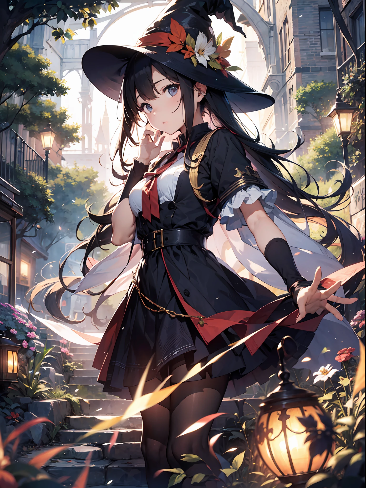 (Master Masterpiece、best qualiy、highestres、offical art、Beautifully Aesthetic:1.2)、(Master Masterpiece、best qualiy、best qualiy、offical art、Beautifully Aesthetic:1.2)、(Master Masterpiece、best qualiy、best qualiy、offical art、Beautifully Aesthetic:1.2)、(1girls:1.3)、extremely detaild、(Fractal Art:1.3)、colorfully、Supreme Details、「Enchanting witch from another world」This painting titled、It depicts a captivating beautiful witch manipulating magic in the castle gardens without limits。The castle spreads out、The garden there is、It creates an atmosphere as if a door to another world has appeared..。
Standing at the center is、Beautiful witch in a sophisticated dress。His face is meticulously drawn.、He has a profound expression on his face, as if he strongly wishes for something.。In her hand is a luxurious wand.、From that wand is emitting mighty magical powers。 The magic cast is、It was released as an explosive force from the tip of the wand.、The energy that reverberates through the garden as a beam of colorful light is very powerful.、A beam of light makes a large trajectory in the sky。
The charm of this painting is、The mighty and enchanting beauty of the witch、ve、It skillfully captures the mystique of the garden.。 、And the witch's facial expressions and movements are very realistic.、It has the power to draw the viewer into the place。
In addition、the light and shadow production is also stunning。The beam of light emitted by the cane is、Illuminate the gardens and castle、pure、Creates a sense of distance from the visual light source to the witch.。Quality produces realistic images、It can convey visual beauty and story appeal at the same time。
This is、Not only visually appealing works、It is a work that further enriches the visual experience by drawing a story.。 」We are thinking about the theme to the fullest。The images are very realistic and、Very detailed and、Must be a high resolution 16k。Sony F and 24-105mm f / Use a Sony Alpha 4 mirrorless camera with 1G OSS lenses。ISO