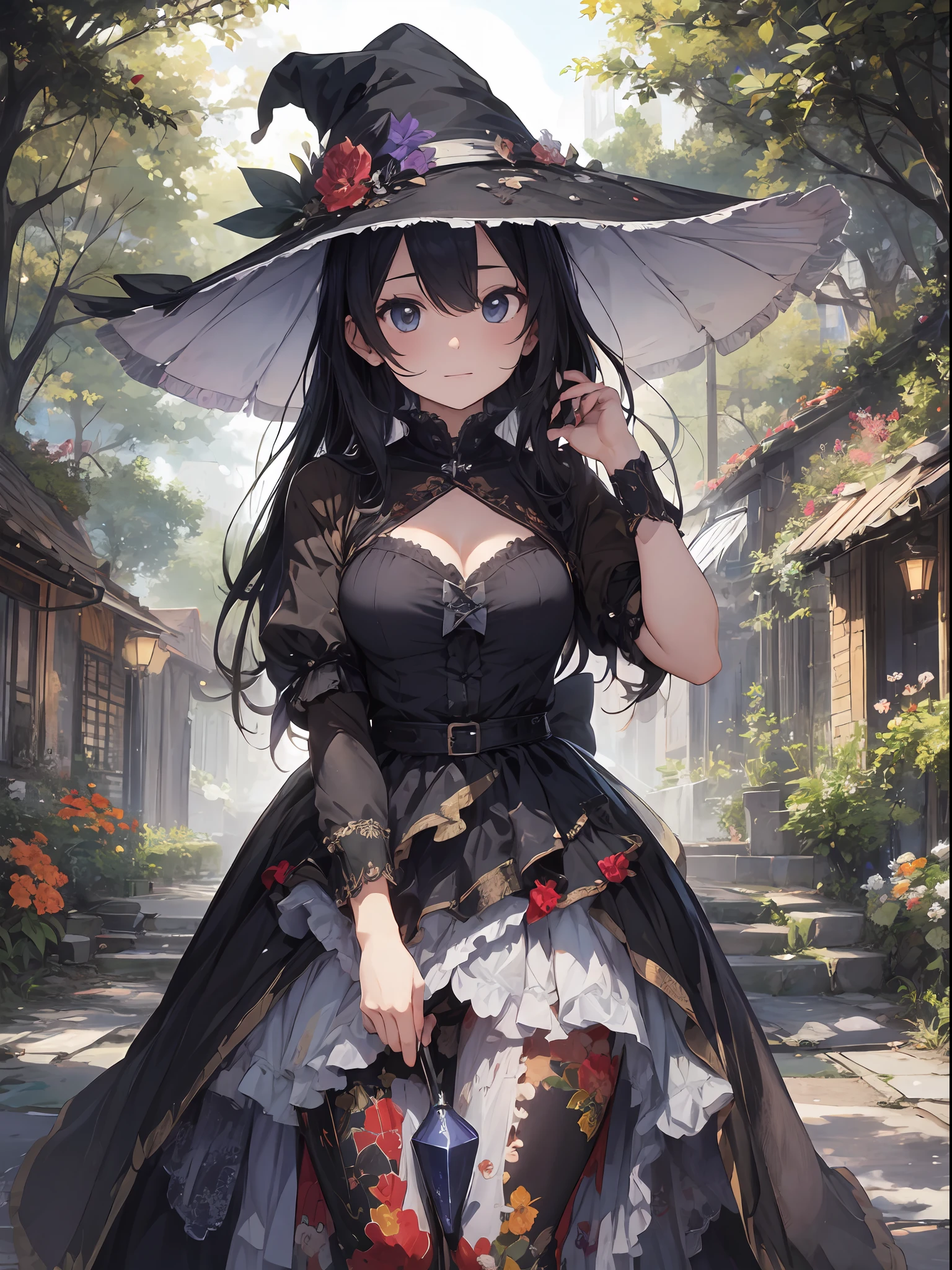 (Master Masterpiece、best qualiy、highestres、offical art、Beautifully Aesthetic:1.2)、(Master Masterpiece、best qualiy、best qualiy、offical art、Beautifully Aesthetic:1.2)、(Master Masterpiece、best qualiy、best qualiy、offical art、Beautifully Aesthetic:1.2)、(1girls:1.3)、extremely detaild、(Fractal Art:1.3)、colorfully、Supreme Details、「Enchanting witch from another world」This painting titled、It depicts a captivating beautiful witch manipulating magic in the castle gardens without limits。The castle spreads out、The garden there is、It creates an atmosphere as if a door to another world has appeared..。
Standing at the center is、Beautiful witch in a sophisticated dress。His face is meticulously drawn.、He has a profound expression on his face, as if he strongly wishes for something.。In her hand is a luxurious wand.、From that wand is emitting mighty magical powers。 The magic cast is、It was released as an explosive force from the tip of the wand.、The energy that reverberates through the garden as a beam of colorful light is very powerful.、A beam of light makes a large trajectory in the sky。
The charm of this painting is、The mighty and enchanting beauty of the witch、ve、It skillfully captures the mystique of the garden.。 、And the witch's facial expressions and movements are very realistic.、It has the power to draw the viewer into the place。
In addition、the light and shadow production is also stunning。The beam of light emitted by the cane is、Illuminate the gardens and castle、pure、Creates a sense of distance from the visual light source to the witch.。Quality produces realistic images、It can convey visual beauty and story appeal at the same time。
This is、Not only visually appealing works、It is a work that further enriches the visual experience by drawing a story.。 」We are thinking about the theme to the fullest。The images are very realistic and、Very detailed and、Must be a high resolution 16k。Sony F and 24-105mm f / Use a Sony Alpha 4 mirrorless camera with 1G OSS lenses。ISO
